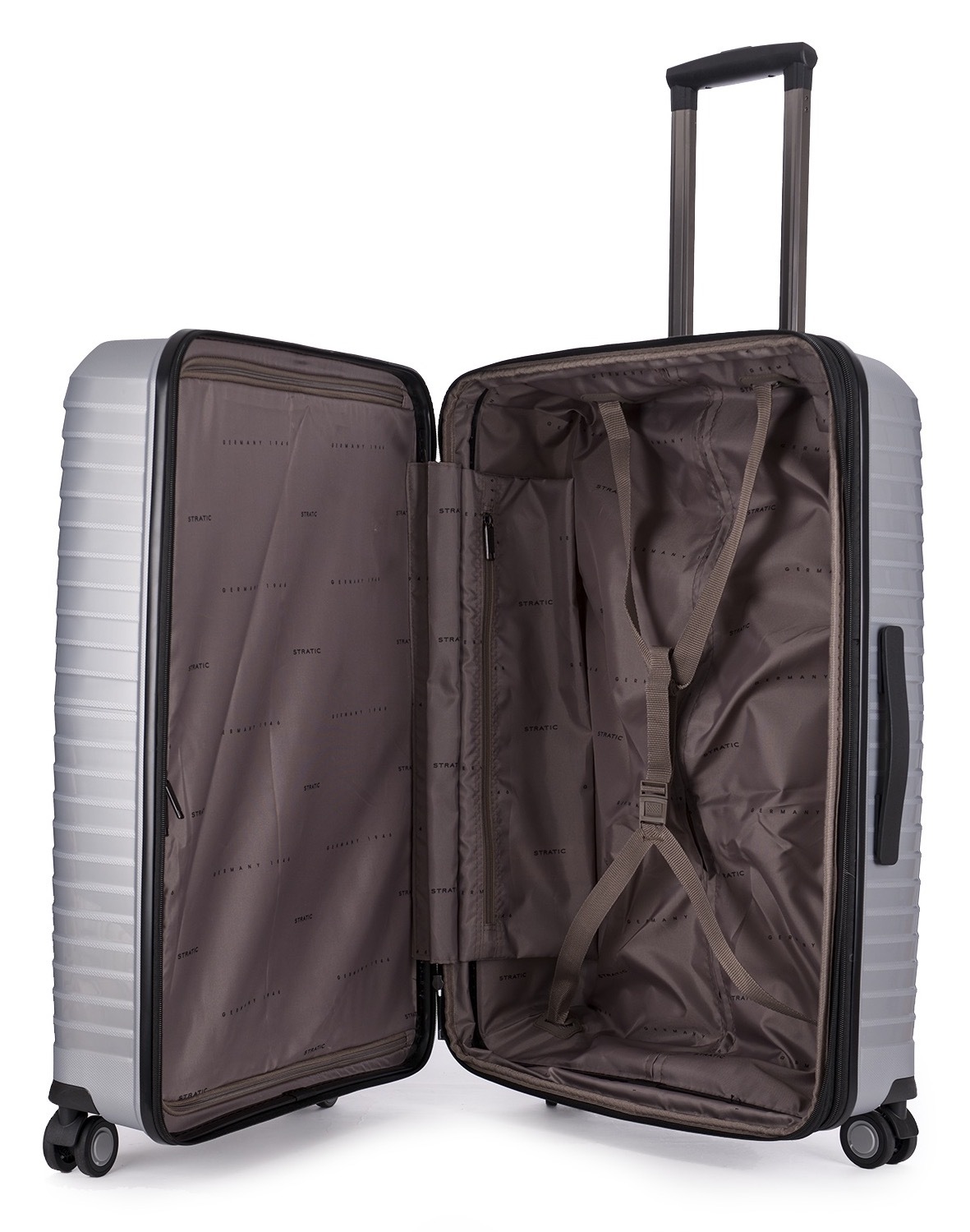 Stratic Trolley »BRIGHT+ Koffer L«, (1 St.), 4 Rollen, Hartschalenkoffer Trolley TSA-Zahlenschloss STRATIC CONNECT NFC-Chip