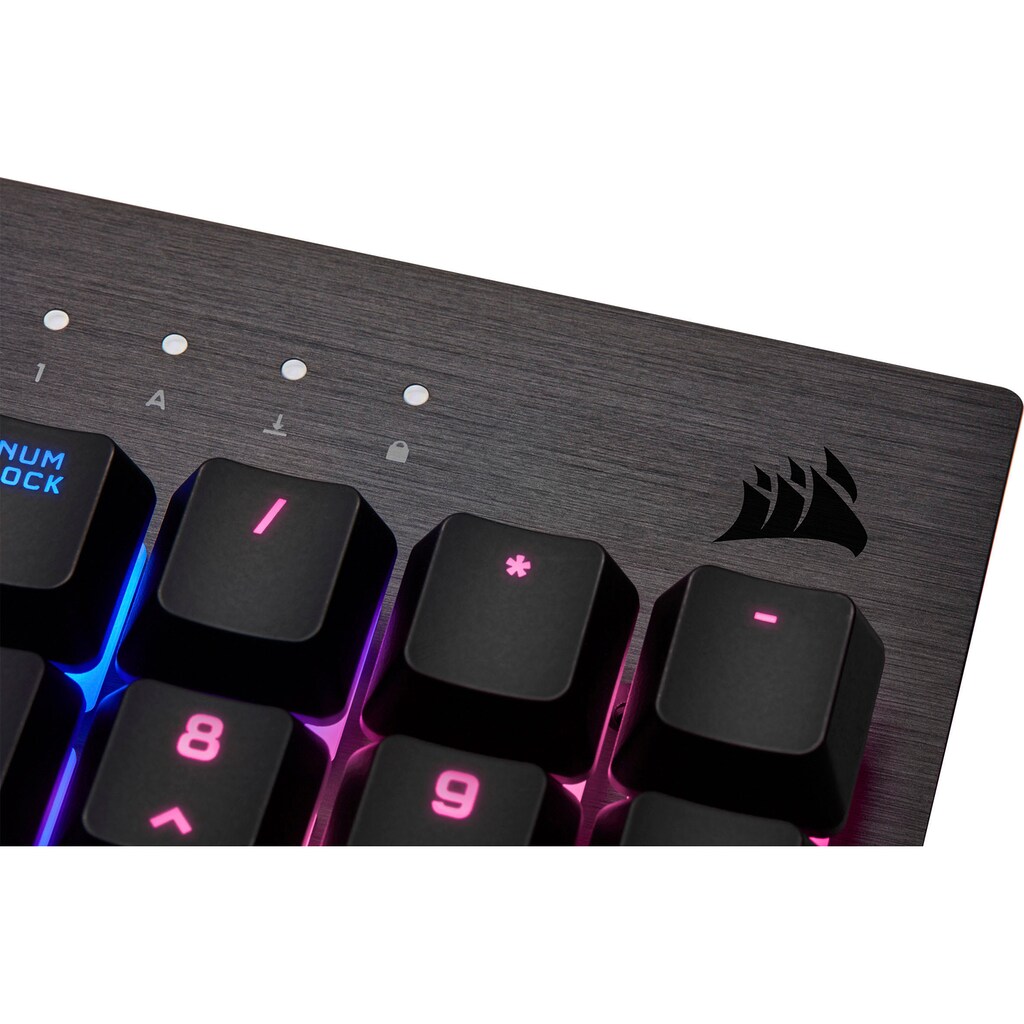 Corsair Gaming-Tastatur »K60 RGB PRO«, (Ziffernblock-ausklappbare Füße)