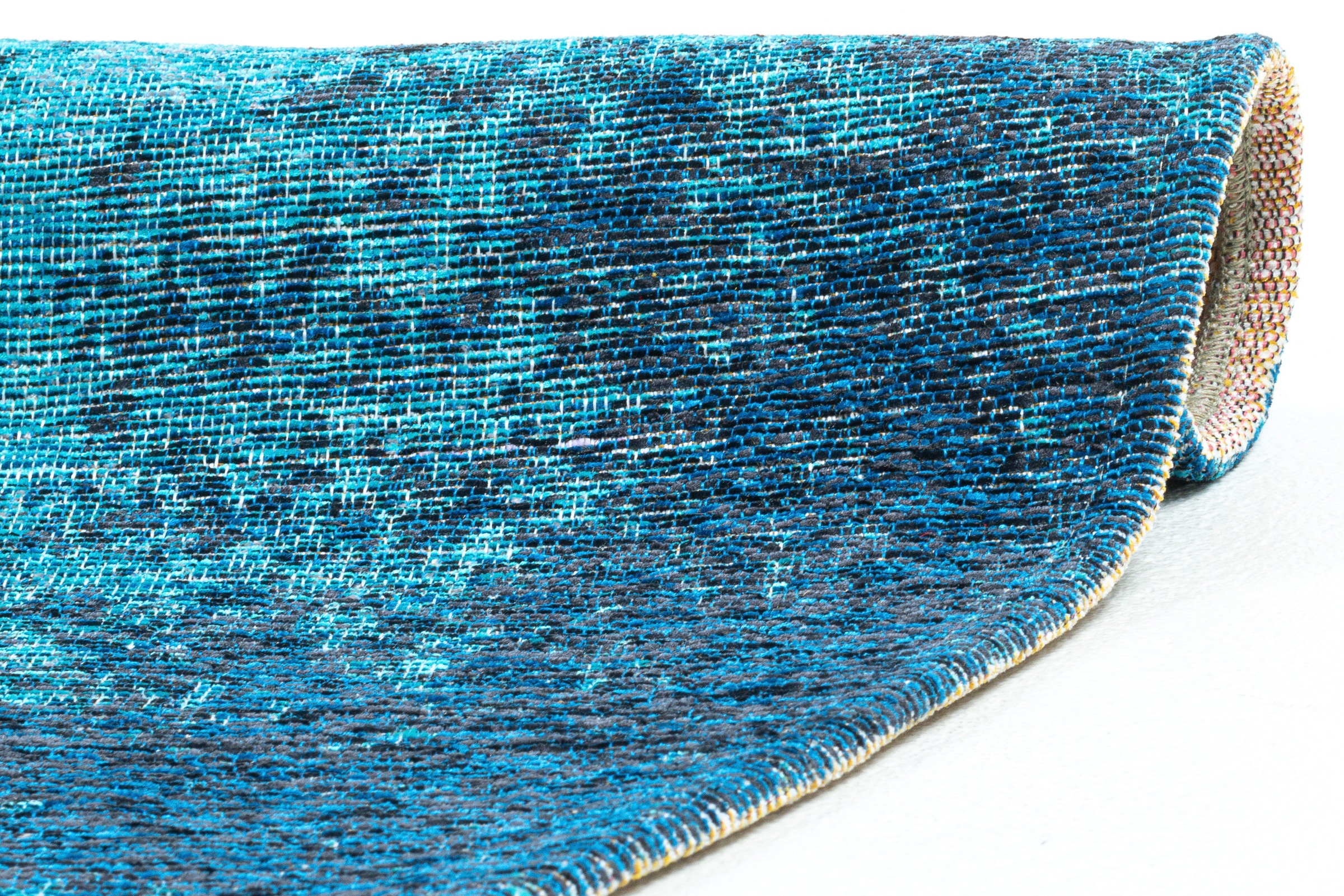 Sansibar Teppich »Keitum 011«, rund, 3 mm Höhe, Flachgewebe, modernes Design, Motiv Kompass