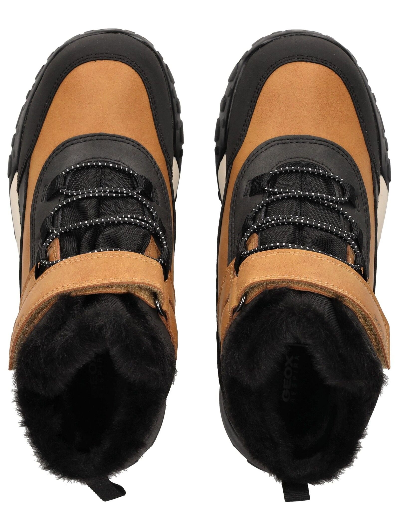 Geox Schnürstiefelette »Geox Stiefelette Lederimitat/Textil«