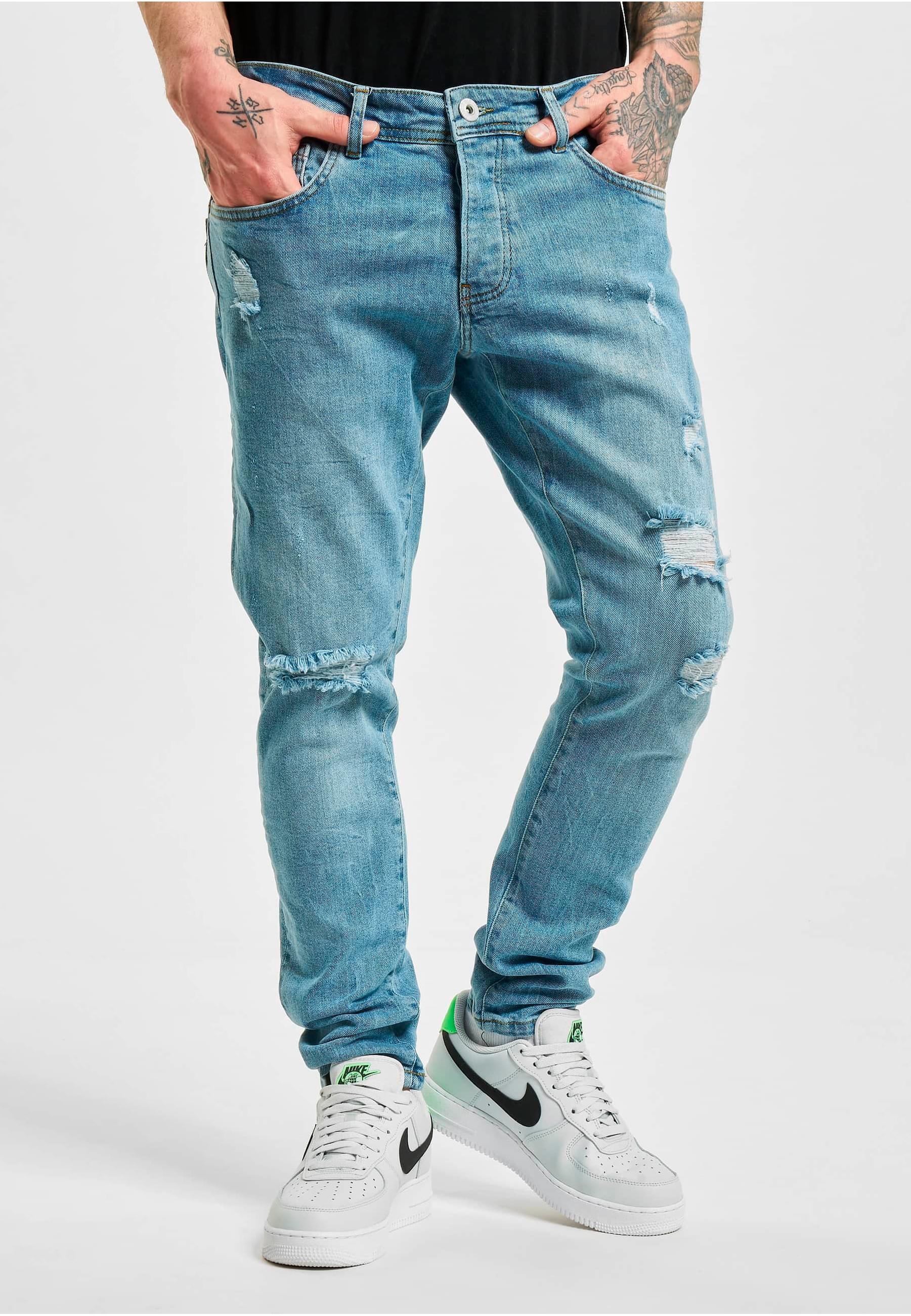 2Y Studios Bequeme Jeans »2Y Studios Herren 2Y Destroyed Slim Fit Denim«, (1 tlg.)