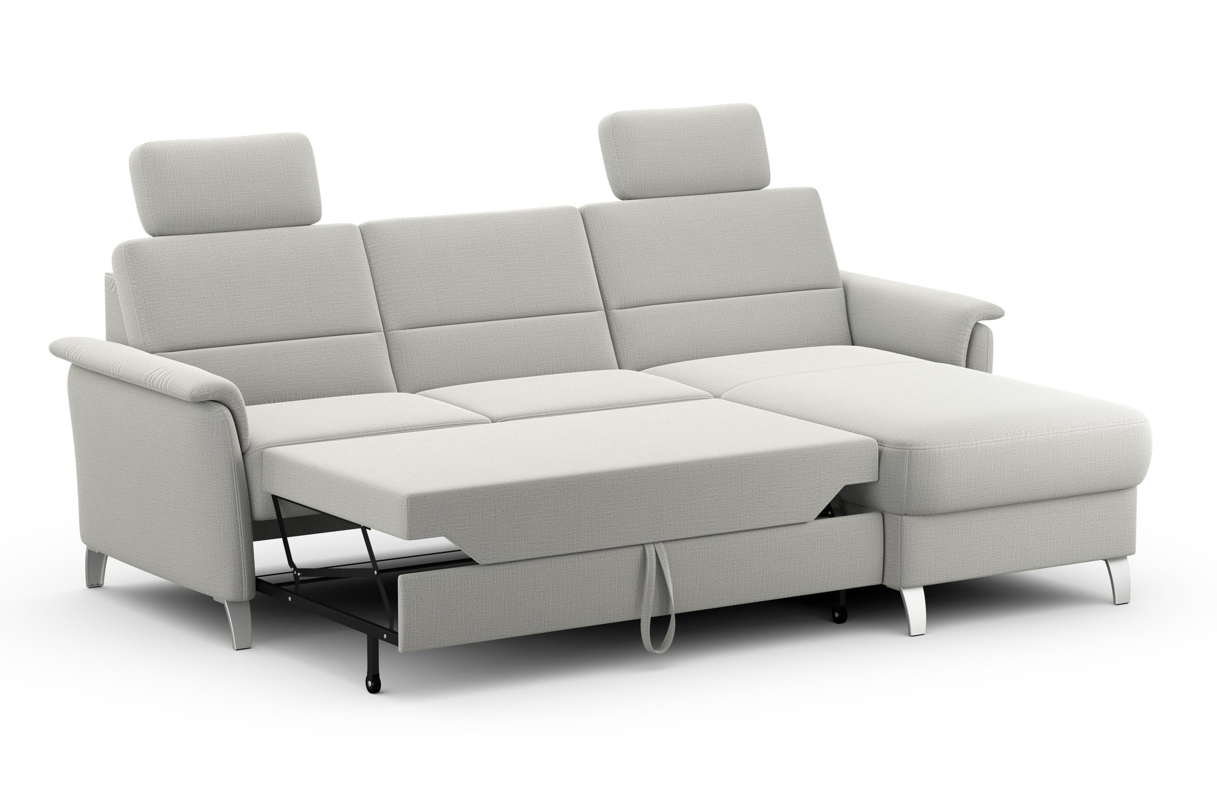sit&more Ecksofa »Palmera L-Form«, Federkern, wahlweise mit Bettfunktion und mit/ohne Stauraum