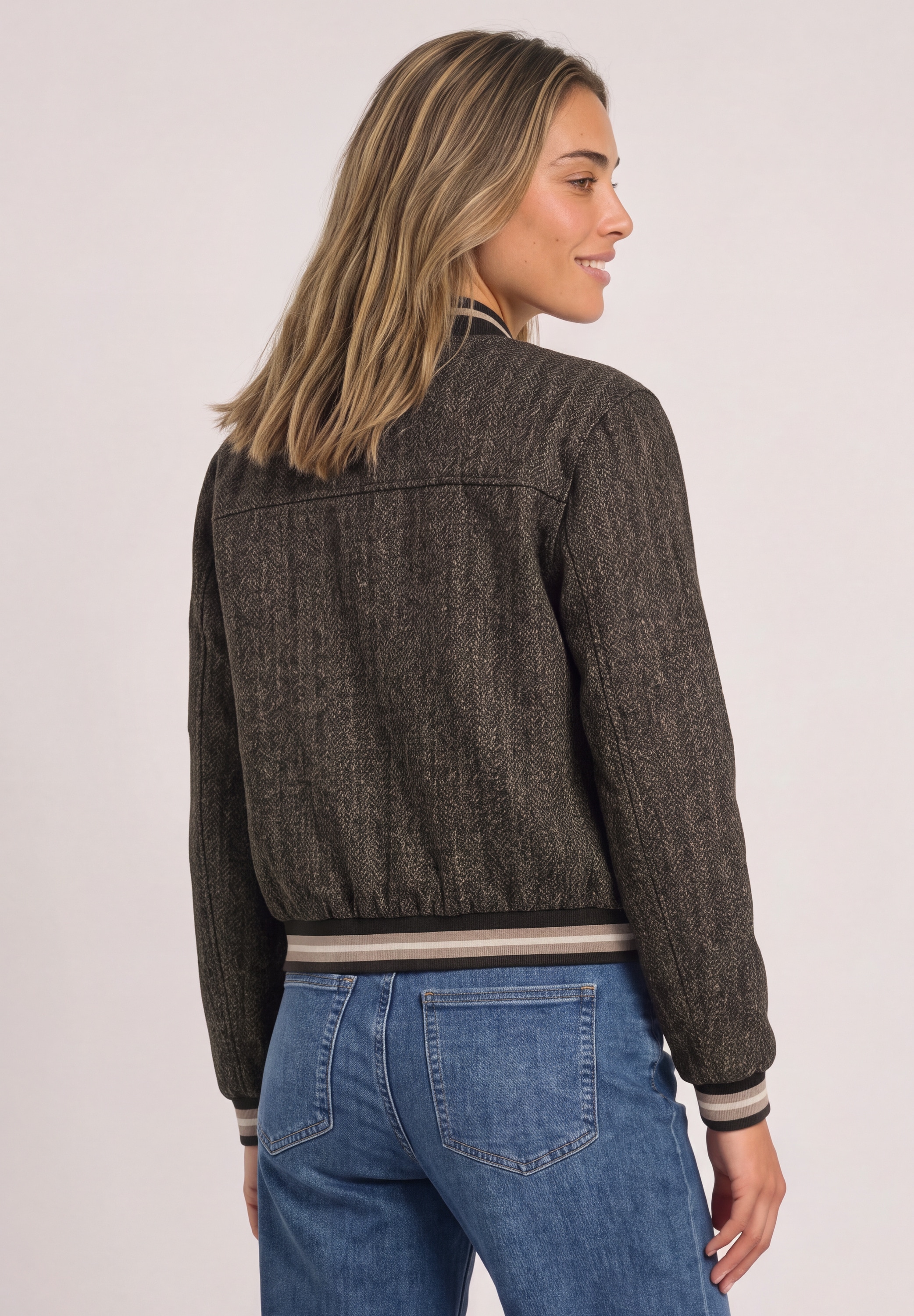 STREET ONE Blouson ohne Kapuze aus softem Materialmix