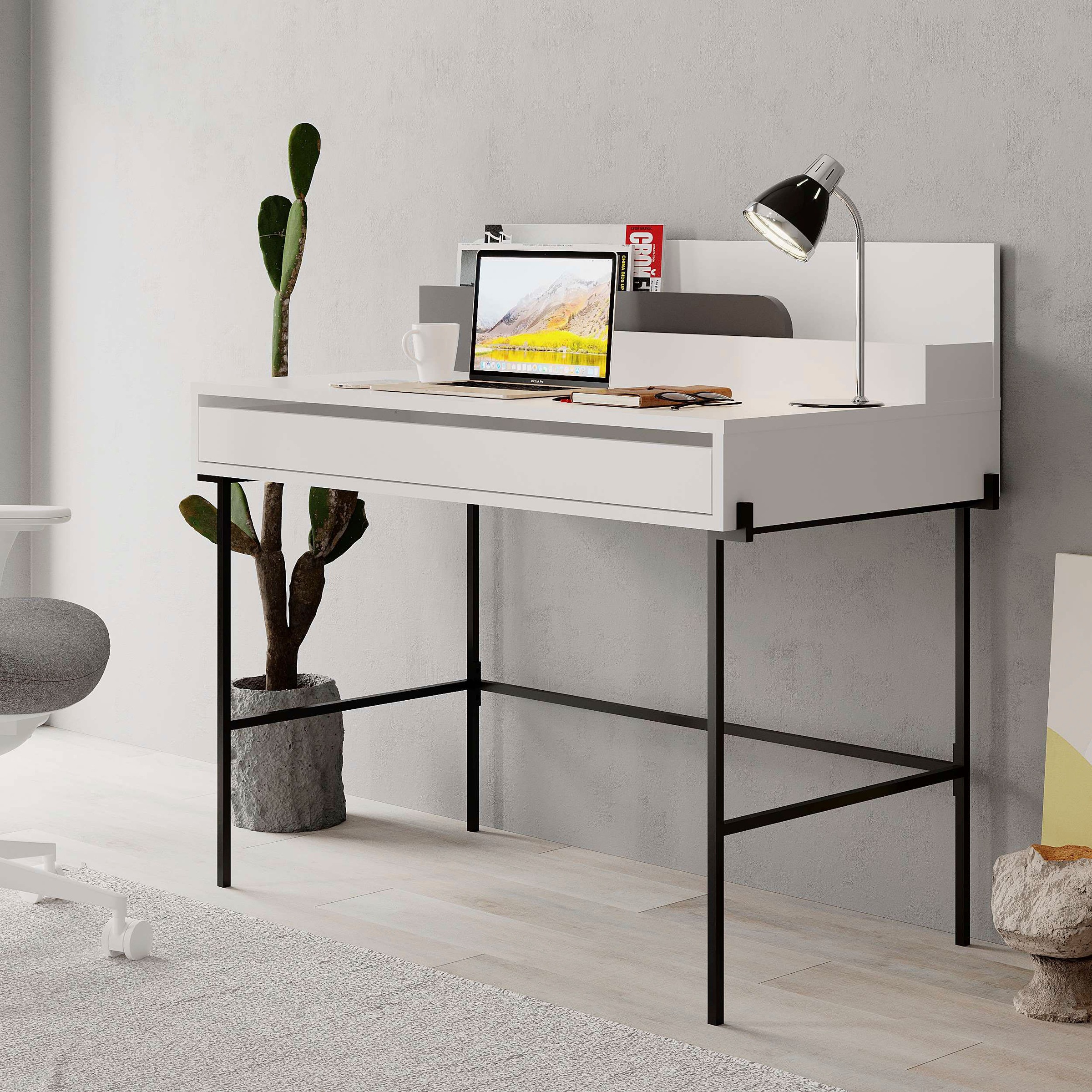 Decortie Schreibtisch "LEILA SCHREIBTISCH", (Packung, 1 St.), Leichte Monta günstig online kaufen