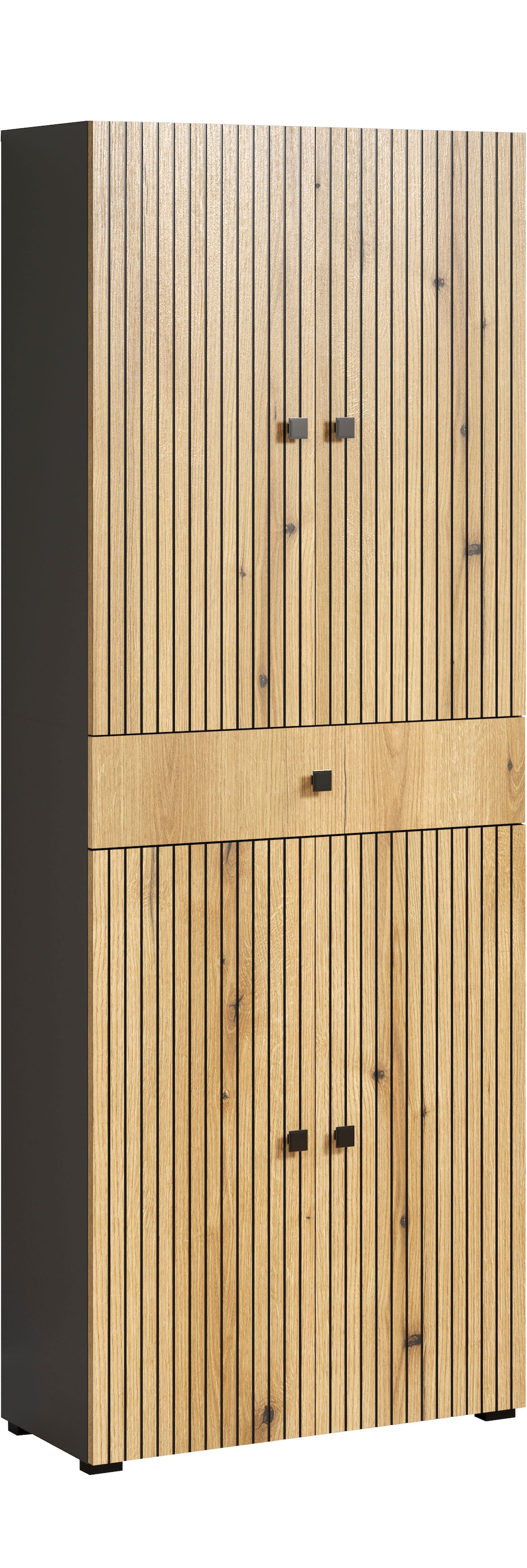 welltime Hochschrank »Amrum« Badezimmerschrank mit und ohne Schublade - (B/T/H) 40-70/31/186 cm