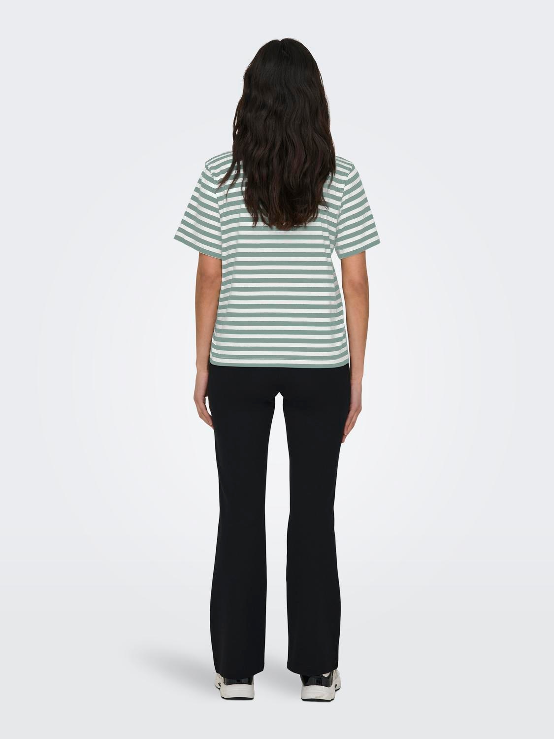 ONLY Kurzarmshirt »ONLLIVINA S/S STRIPE TEE JRS NOOS«