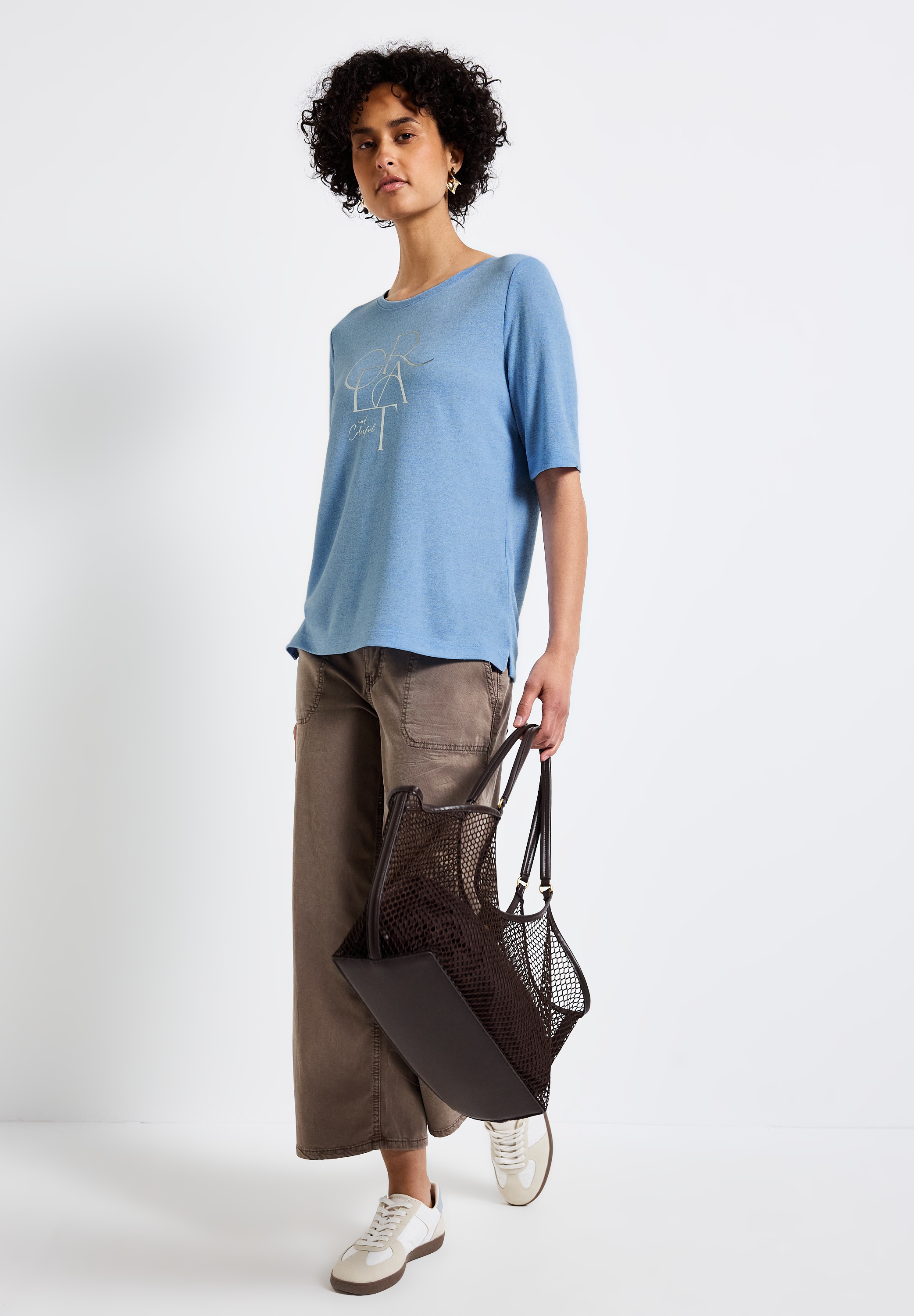 STREET ONE T-Shirt, mit Folien-Wording