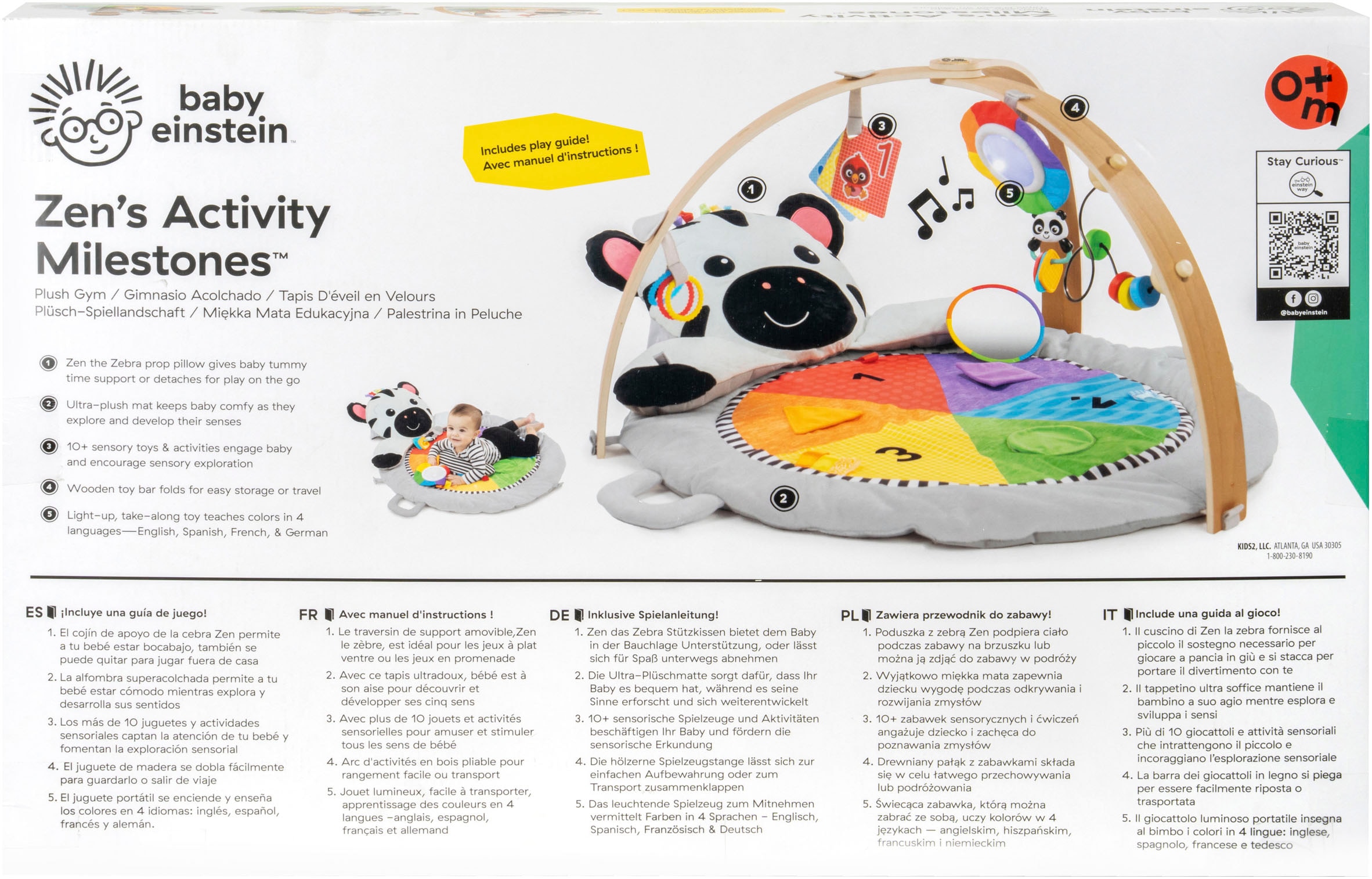 Baby Einstein Spielbogen »Zen's Activity Milestones™ Plush Gym« mit Licht- und Sound