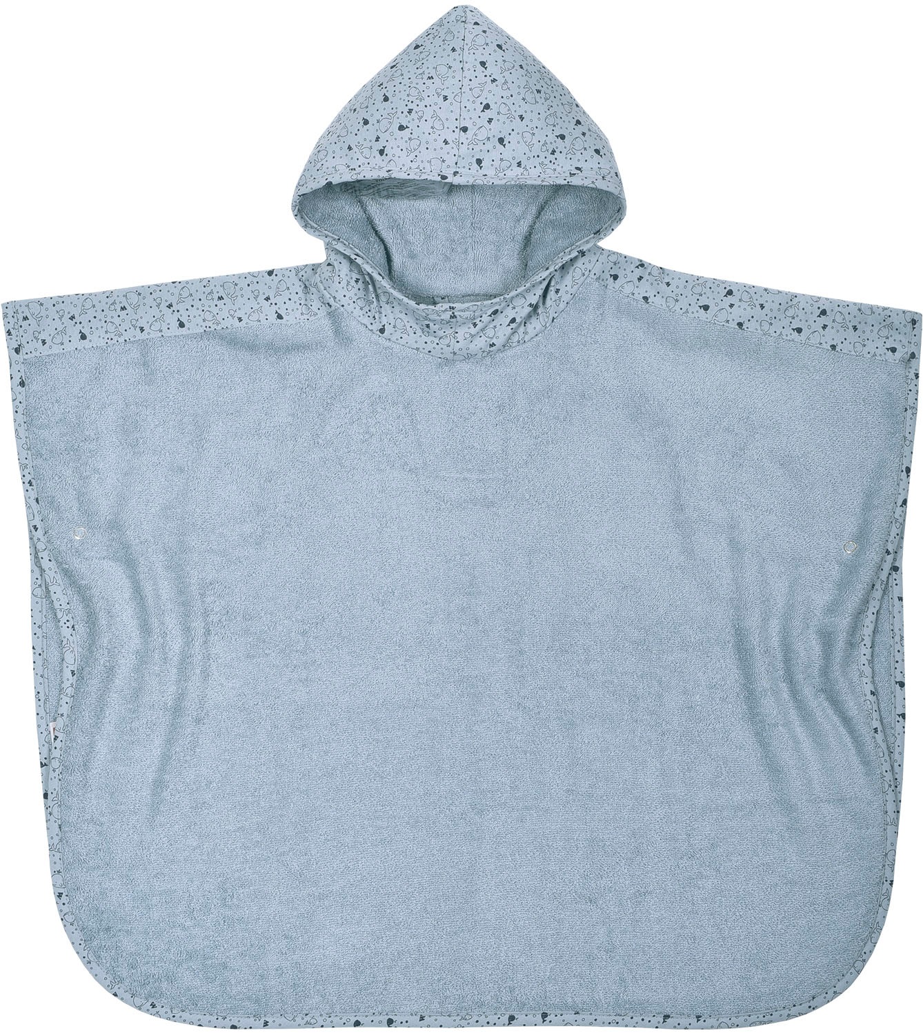 Wörner Badeponcho "Wal stahlblau" maschinenwaschbar, trocknergeeignet günstig online kaufen