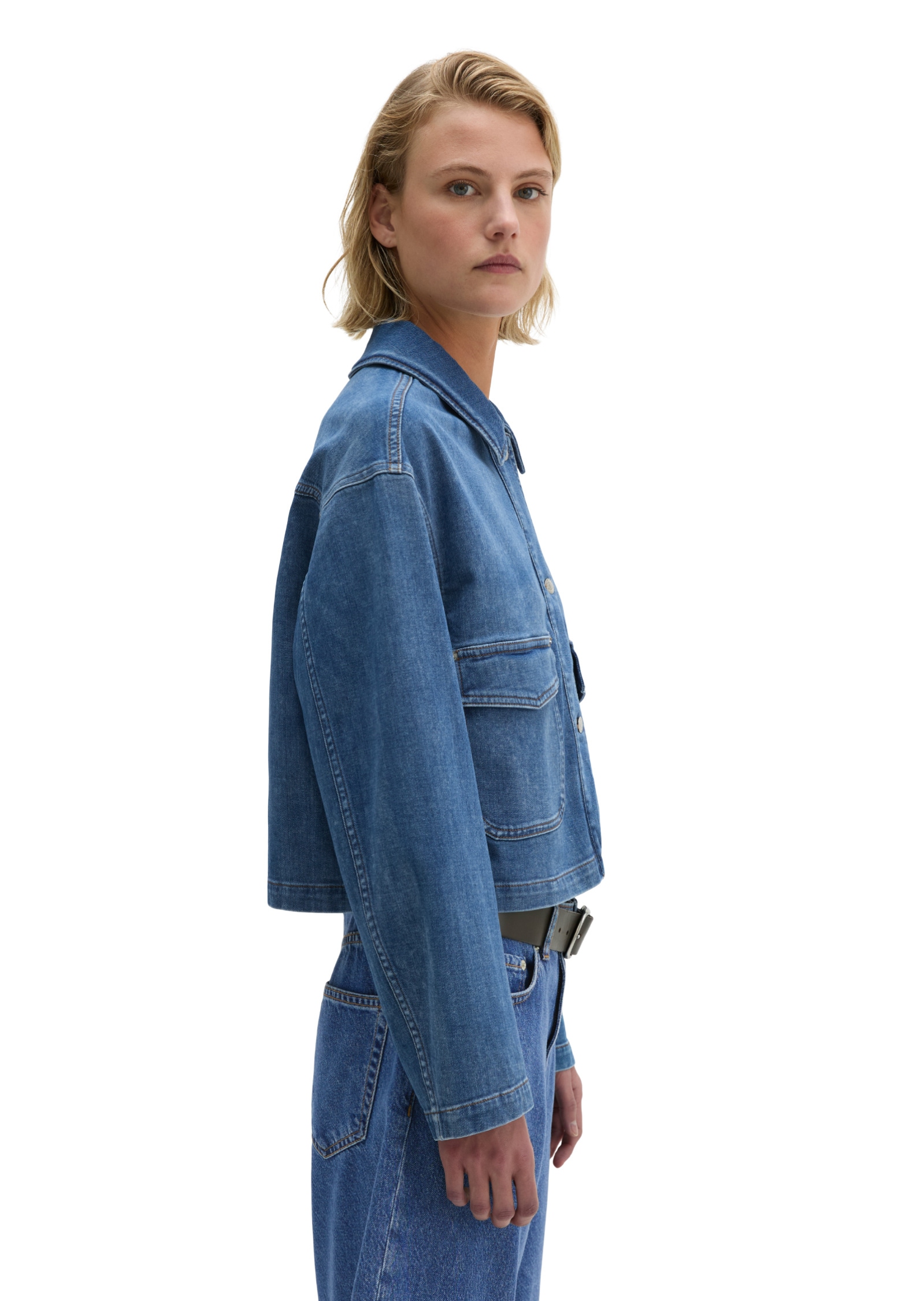 Marc O'Polo Jeansbluse »aus Cashmere Touch Denim«