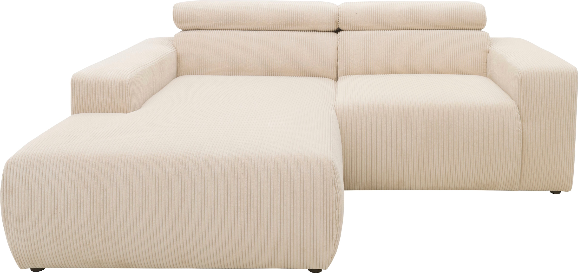 DOMO collection Ecksofa "Brandon, inkl. Kopfteilverstellung, B/T/H: 214/100 günstig online kaufen
