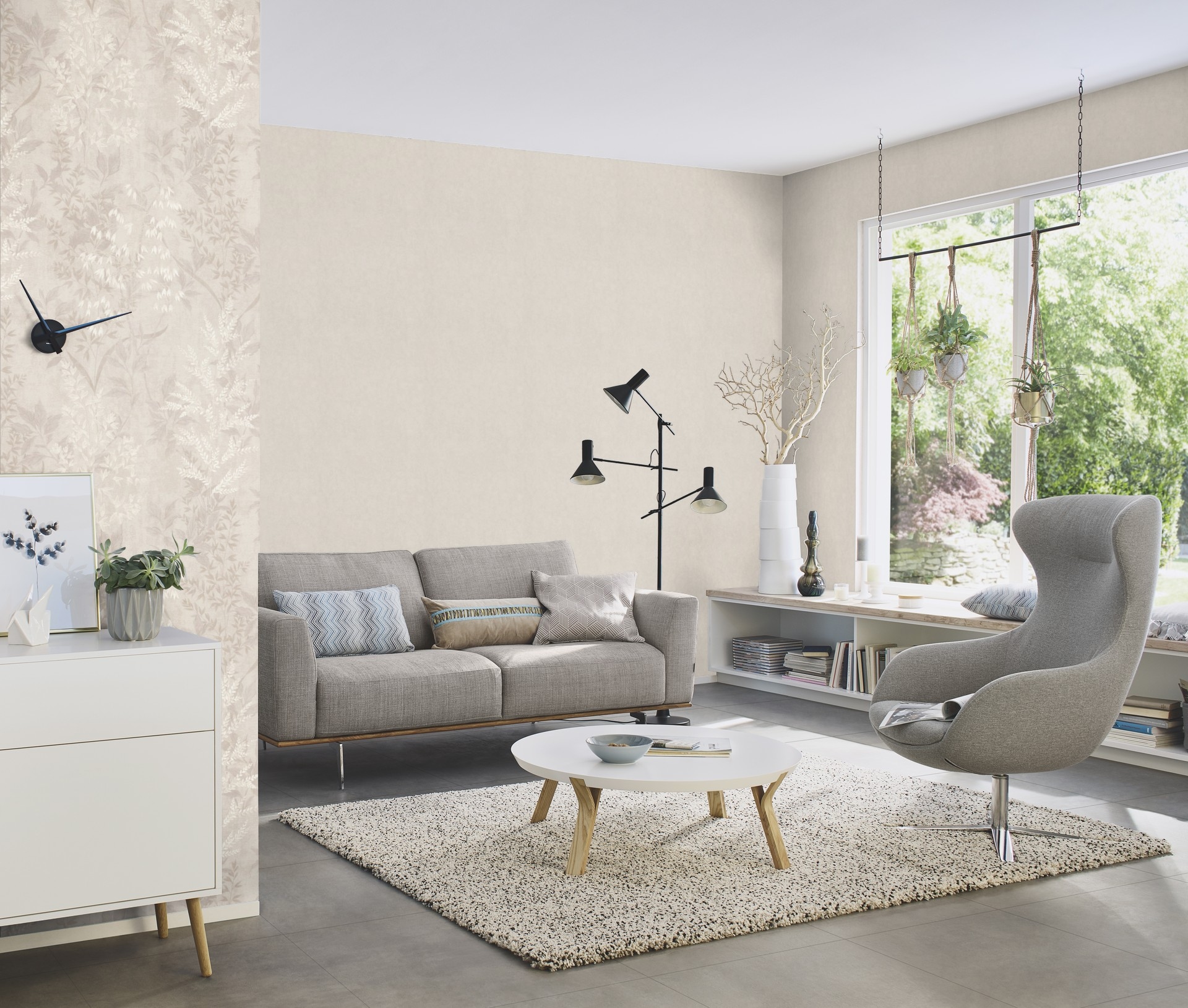 Rasch Papiertapete »mit Blattranken«, botanisch, Blätter