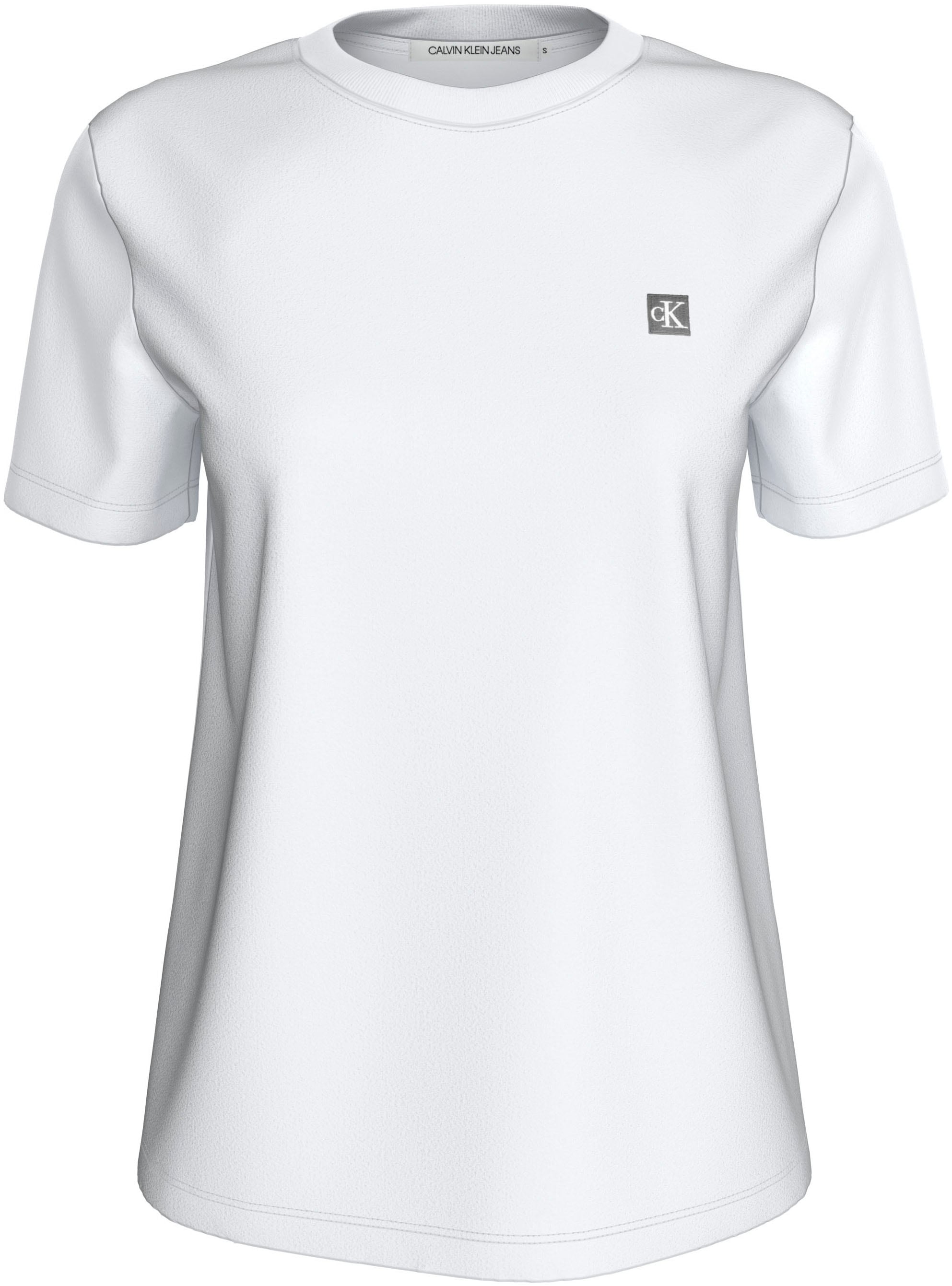 Calvin Klein Jeans Plus T-Shirt »PLUS CK EMBRO BADGE REGULAR TEE«, in Großen Größen und Markenlabel