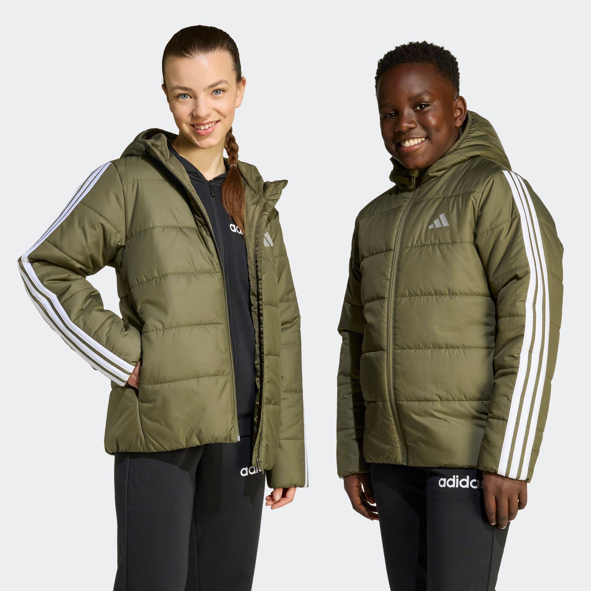 adidas Sportswear Winterjacke "ESSENTIALS 3-STREIFEN GEFÜTTERTE"