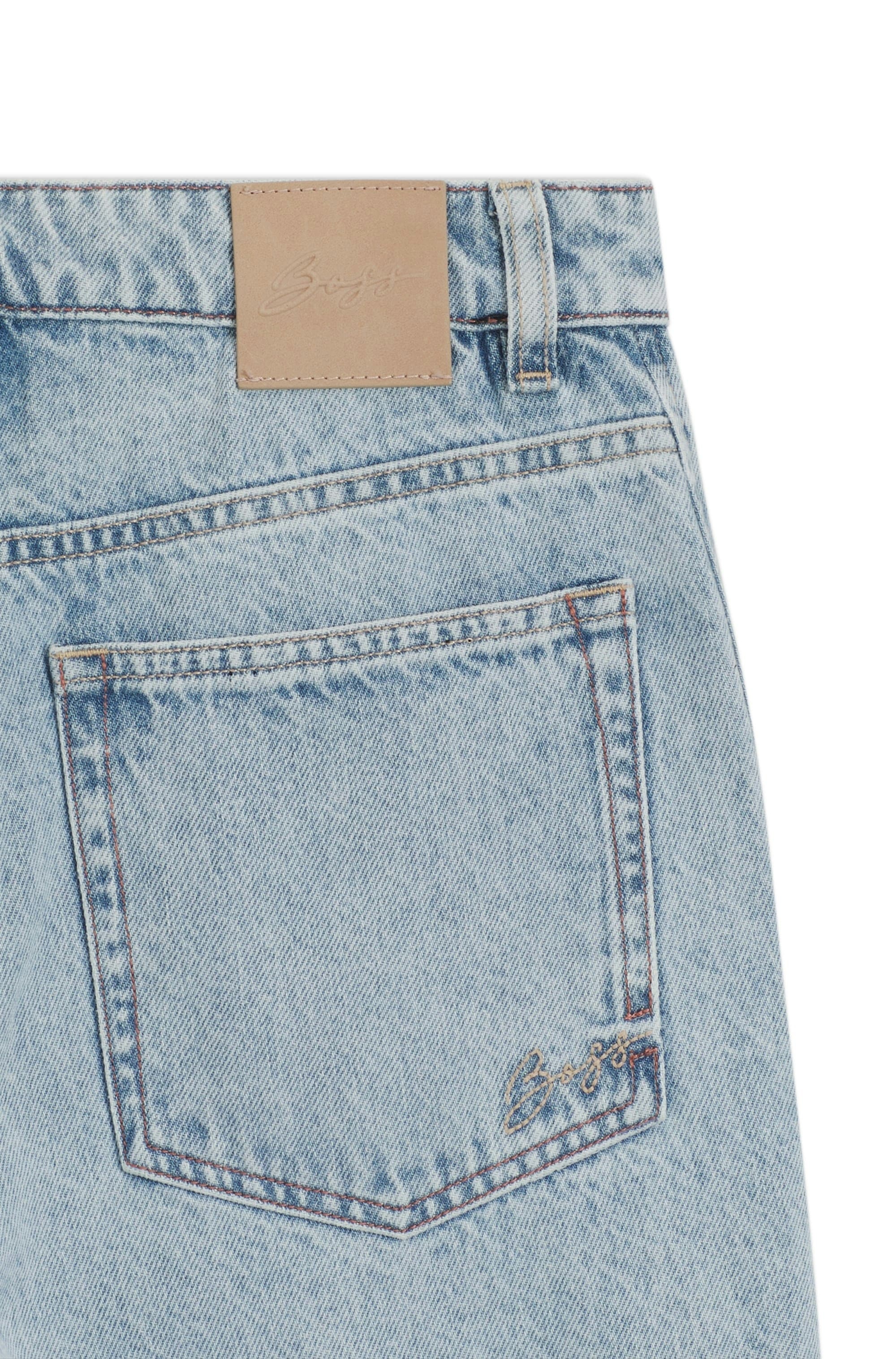 BOSS ORANGE High-waist-Jeans »MARLENE SLIT HR Premium Damenmode« mit Wide Leg-Passform, Schlitz-Details