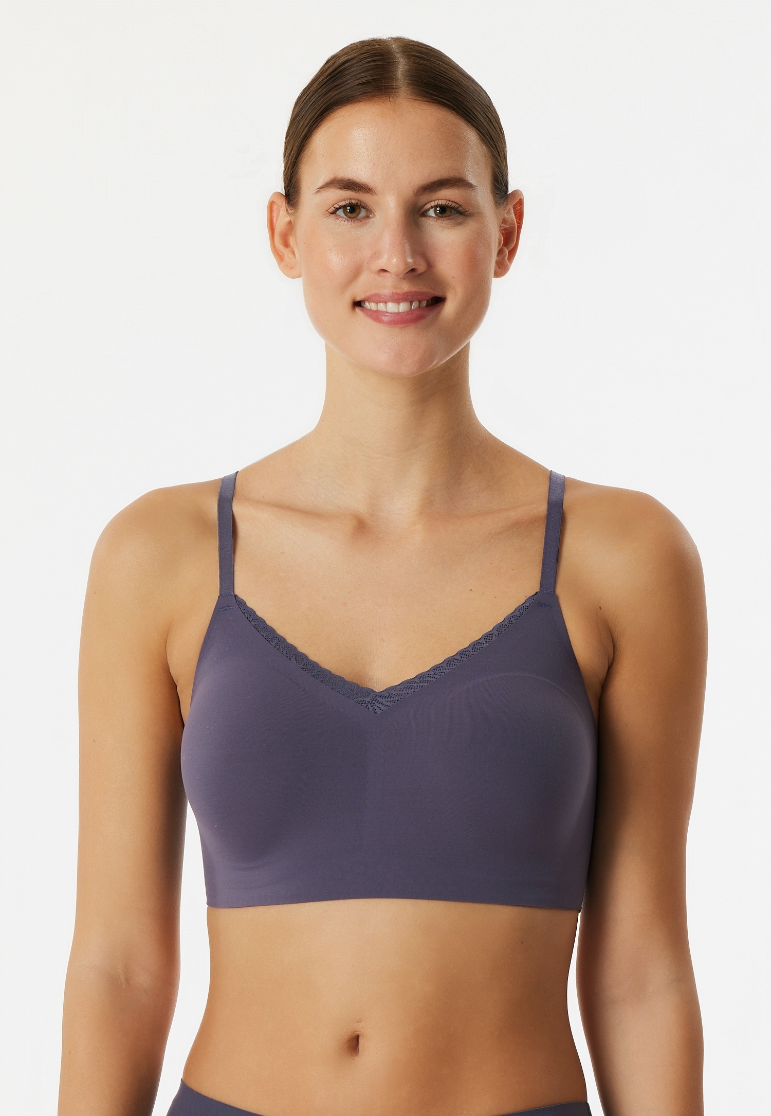 Schiesser Bustier "Invisible Soft Lace", herausnehmbare Pads, V-Ausschnitt, günstig online kaufen