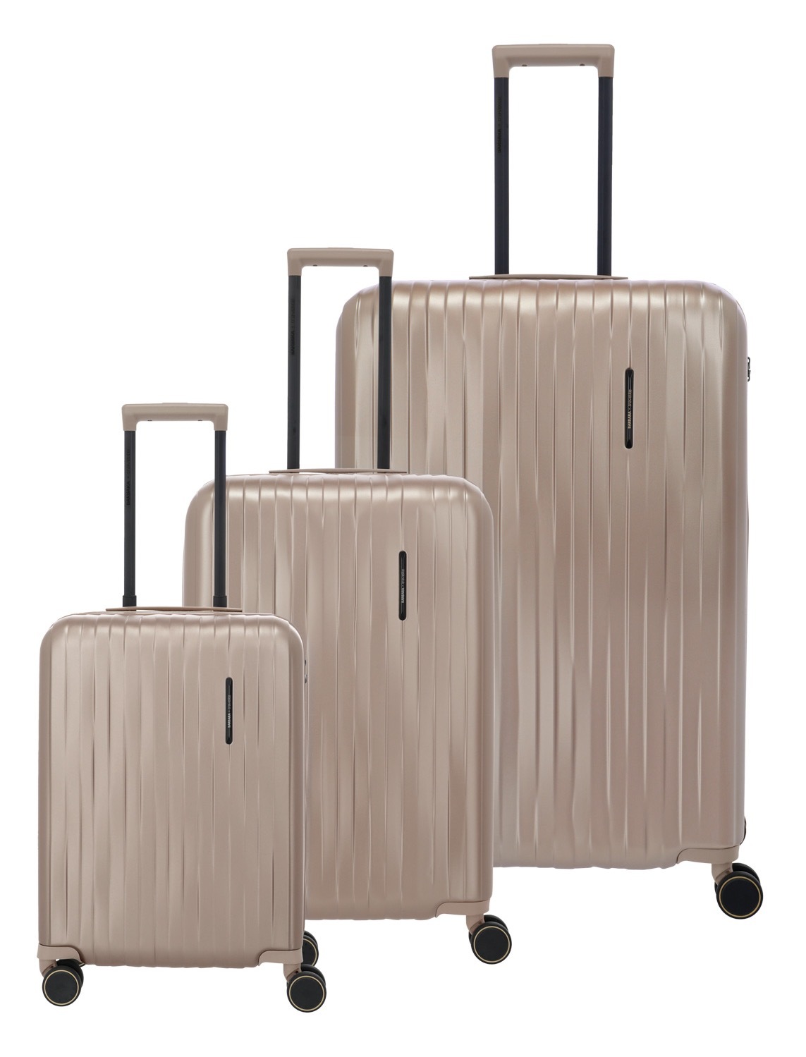 TRAVELITE Damen Trolleyset "BARBARA & travelite BARBARA NOVELTY"satin, Polycarbonat, unifarben, Koffer-Sets, Hartschalen-Kofferset Reisegepäck