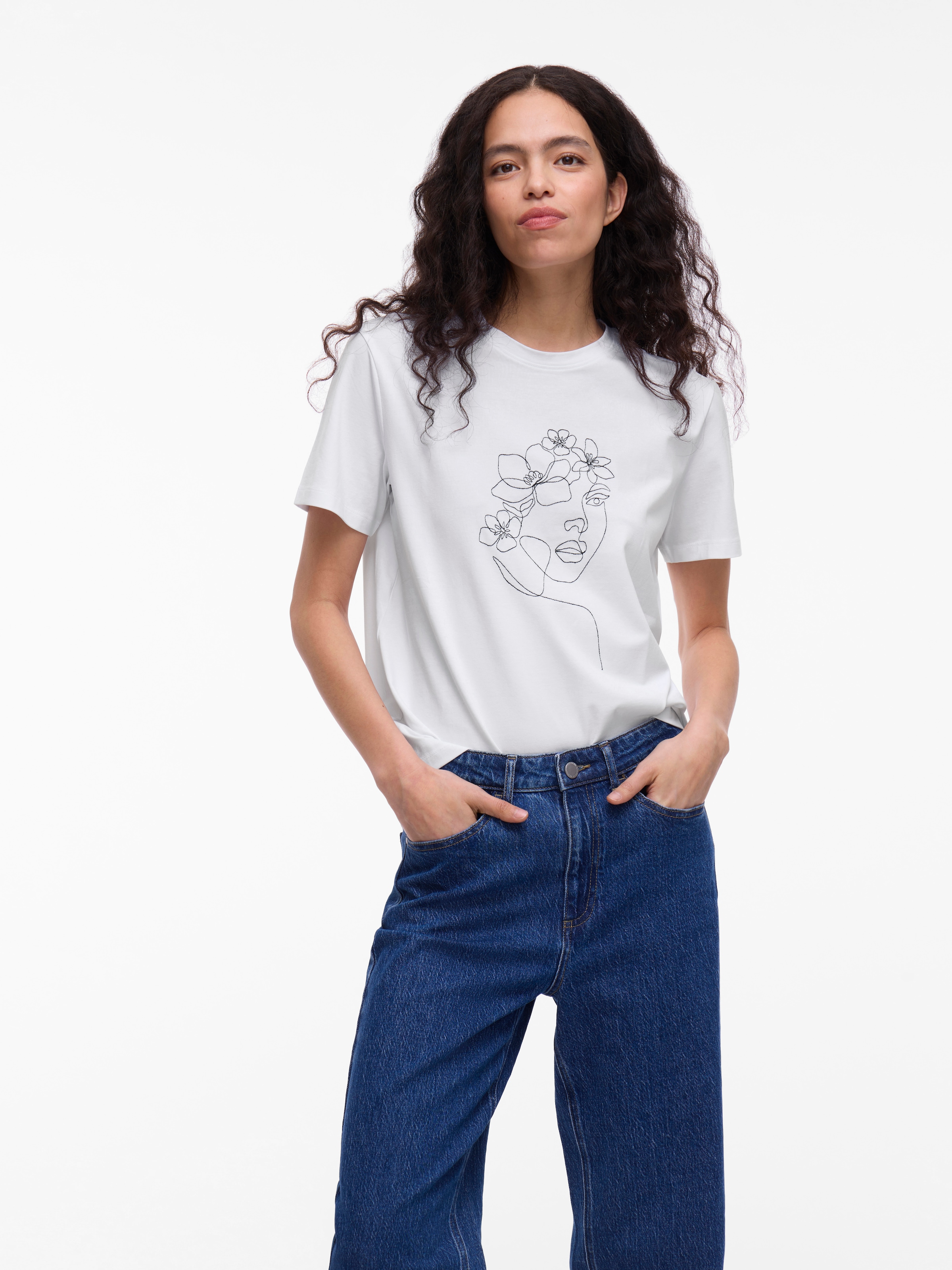Vila Kurzarmshirt "VINORA S/S T-SHIRT - NOOS" günstig online kaufen