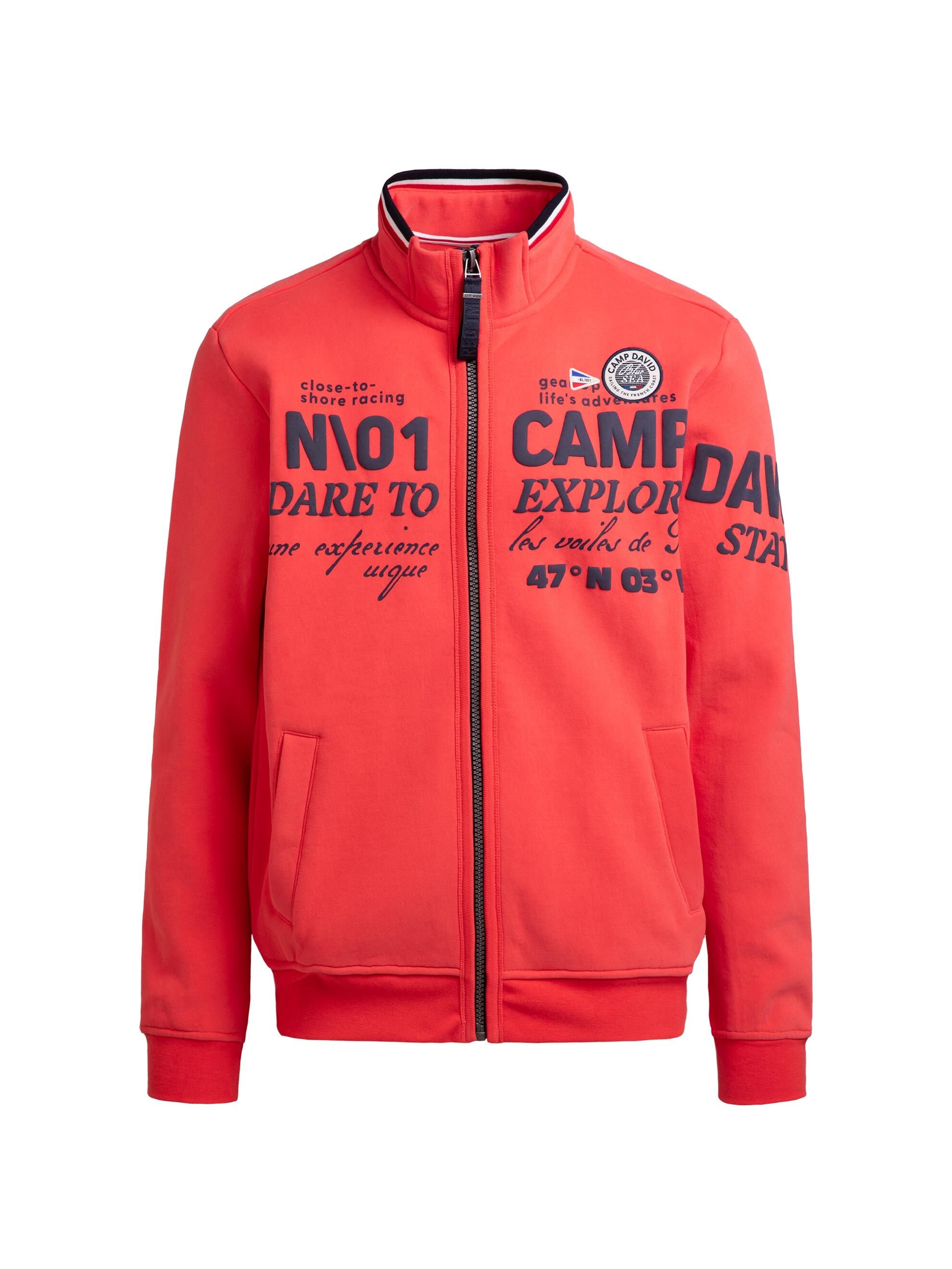 CAMP DAVID Sweatjacke mit weicher Innenseite