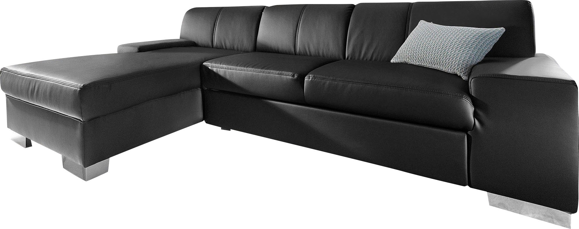 DOMO collection Ecksofa »Star, zeitlose Formensprache, elegante Optik, L-Form«, wahlweise mit Bettfunktion