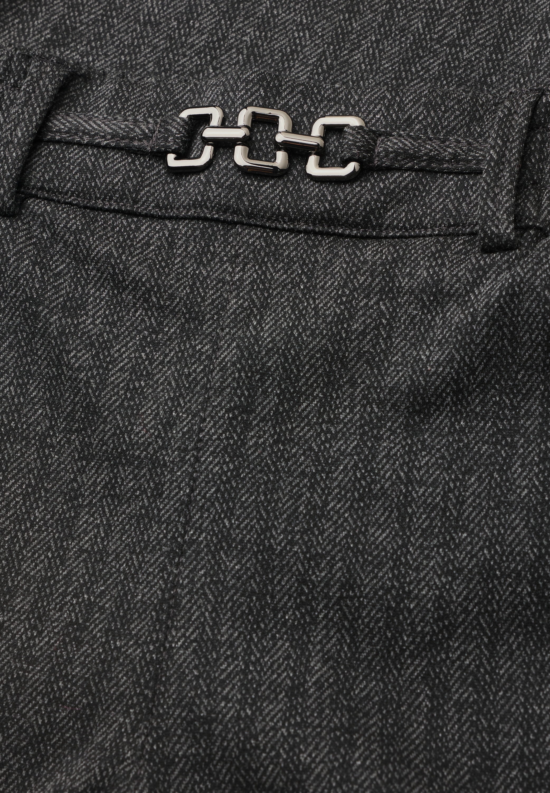 STREET ONE Stoffhose »Style Amalia«  Straight Leg Hose mit Fishbone-Muster