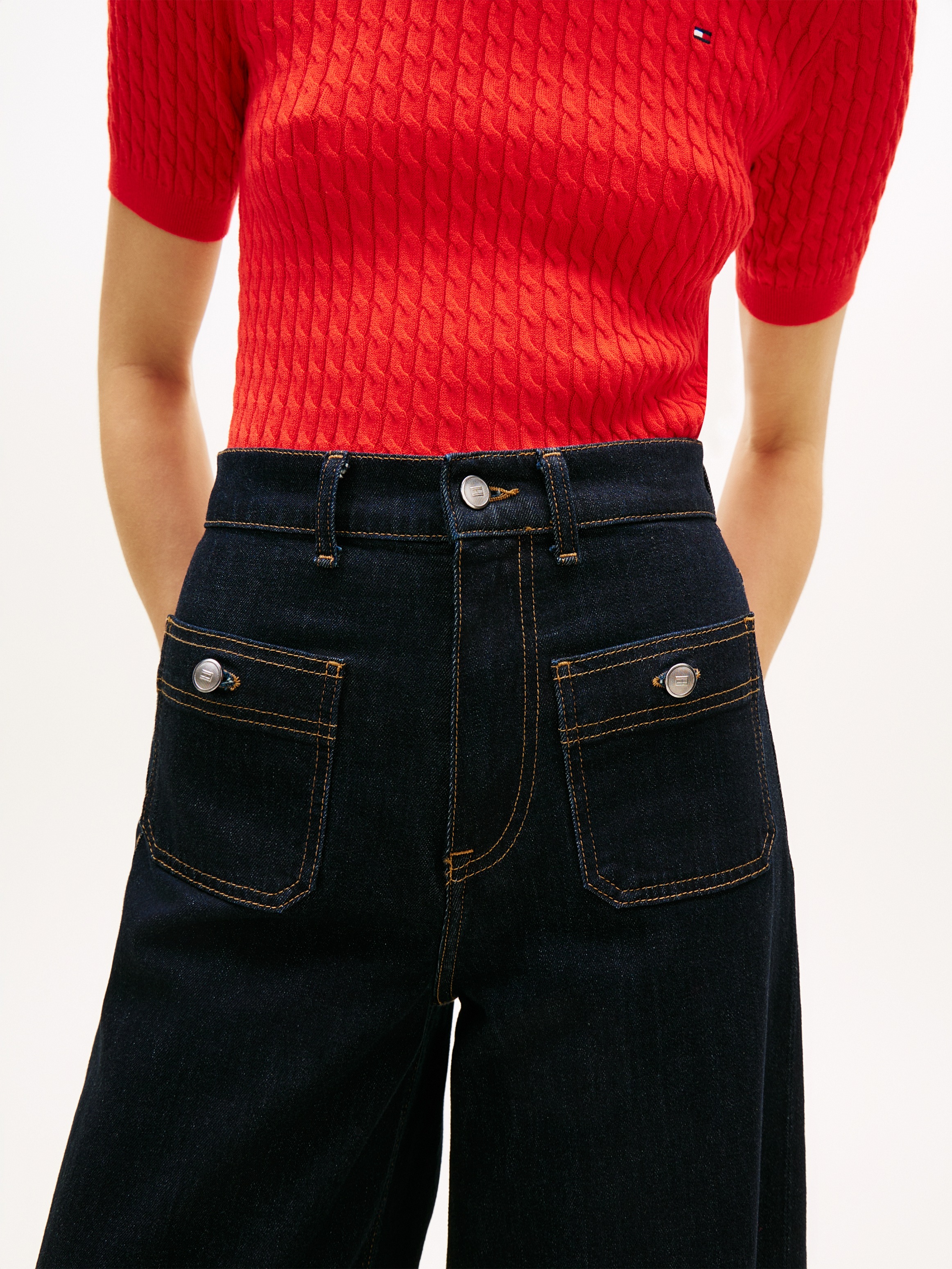Tommy Hilfiger 5-Pocket-Jeans »DNM RINSE 70's WIDE LEG HW«