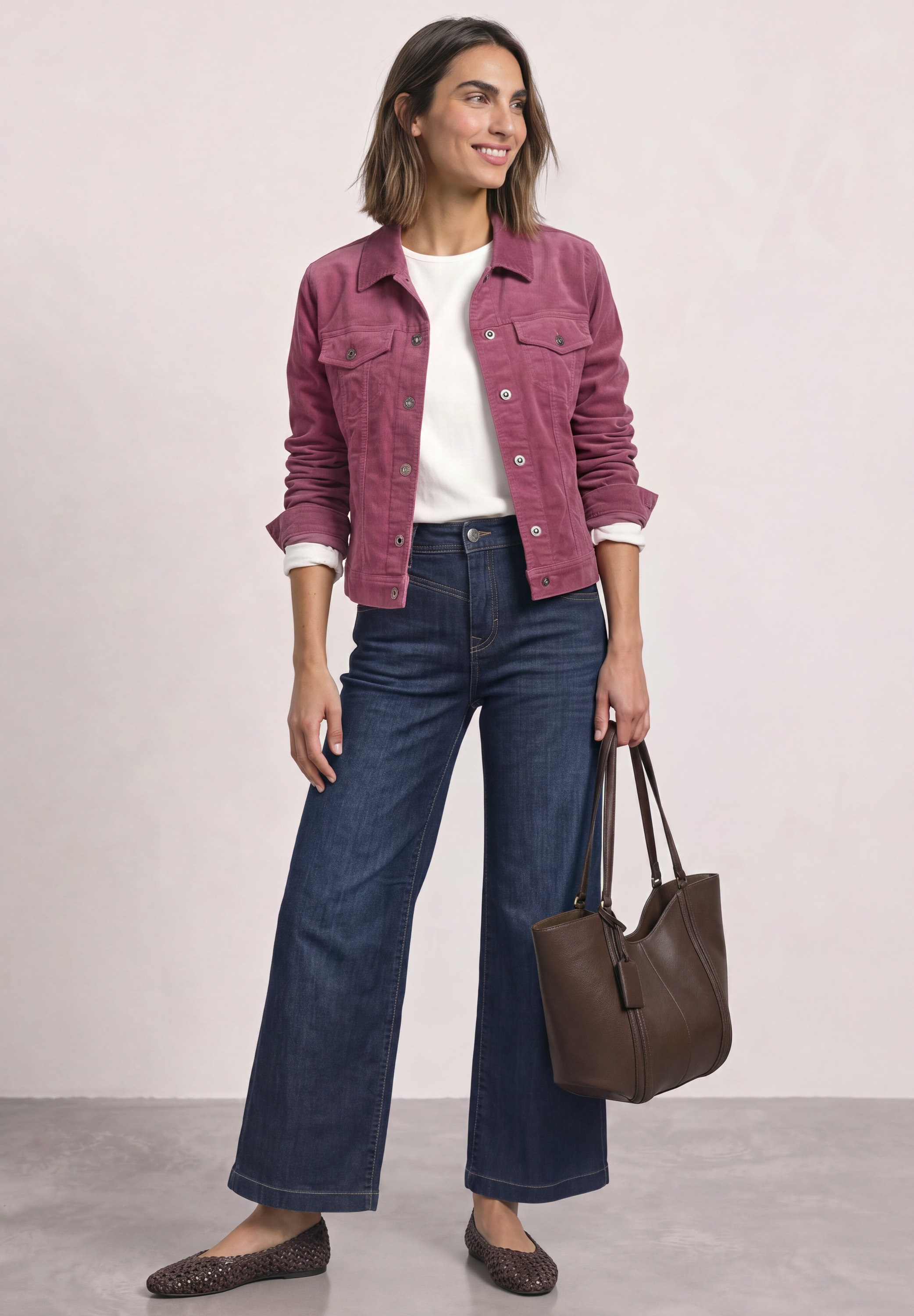 STREET ONE Cordjacke ohne Kapuze mit Brusttaschen