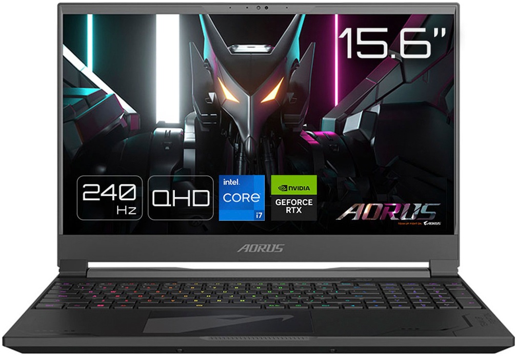 Gigabyte Gaming-Notebook »AORUS 15X ASF-83DE754SH«, 39,6 cm, / 15,6 Zoll, Intel, Core i7, GeForce RTX 4070, 1000 GB SSD
