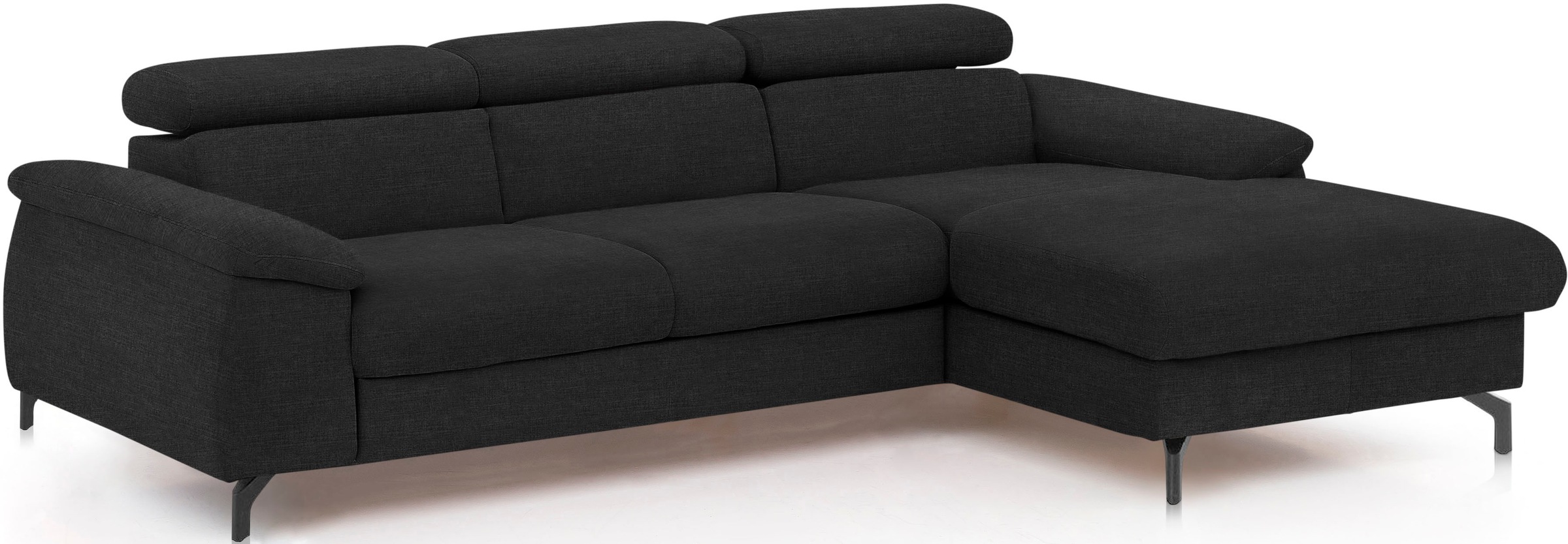 COTTA Ecksofa "Kitty L-Form, B: 242 cm" mit Kopfteilverstellung, optional B günstig online kaufen