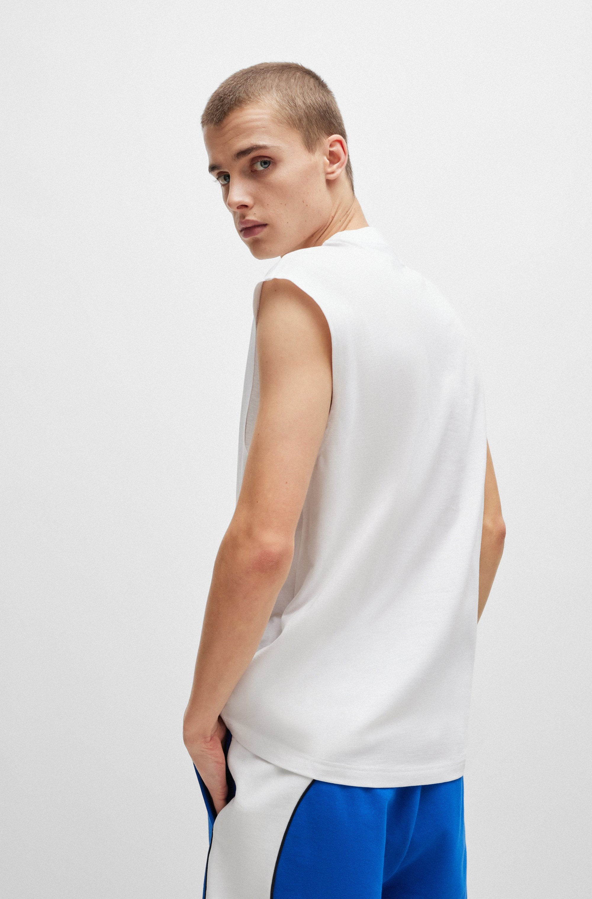HUGO Blue T-Shirt »Navertz«, mit Hugo-Label