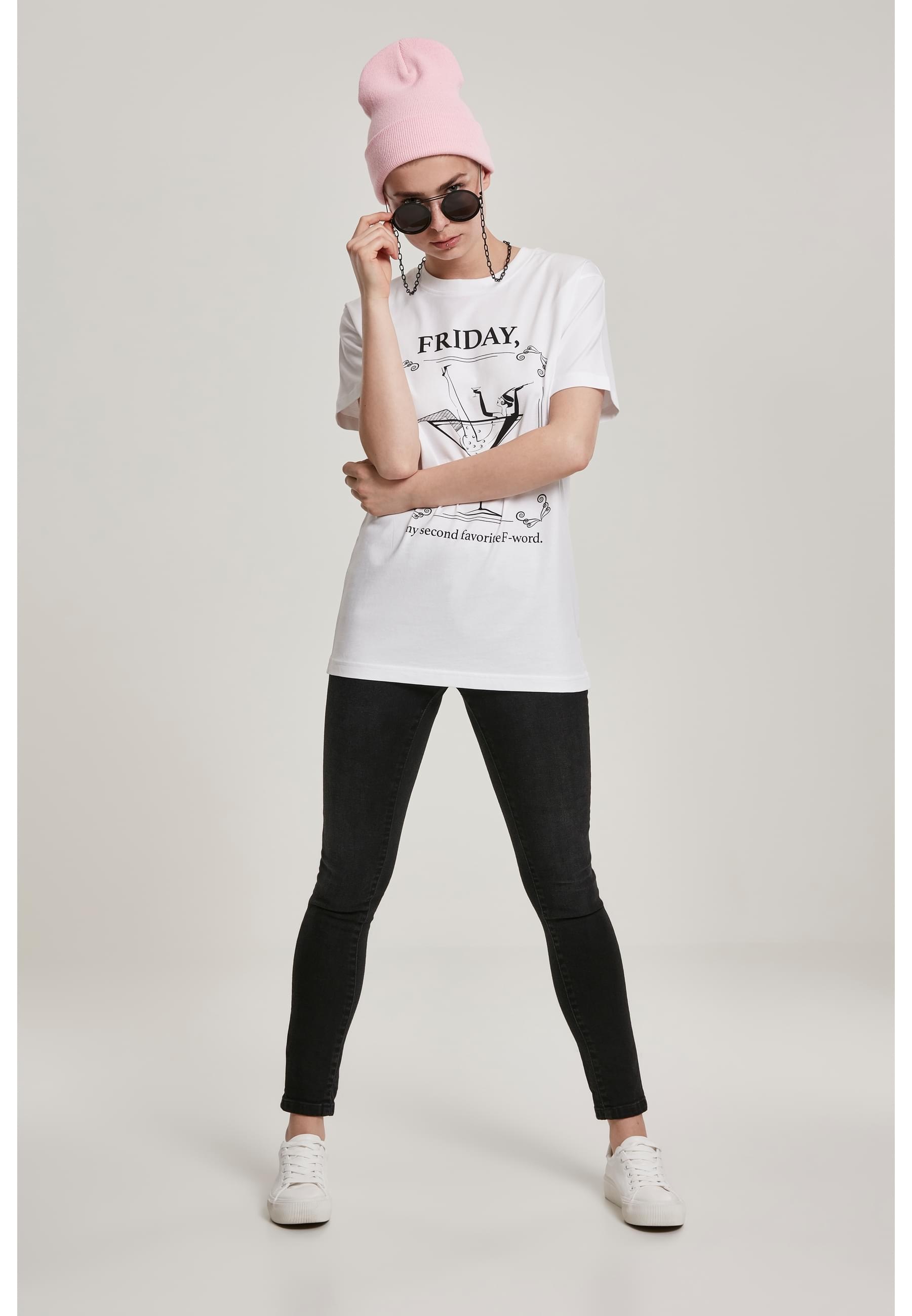 MisterTee Kurzarmshirt »MisterTee Damen Ladies F-Word Tee«, (1 tlg.)