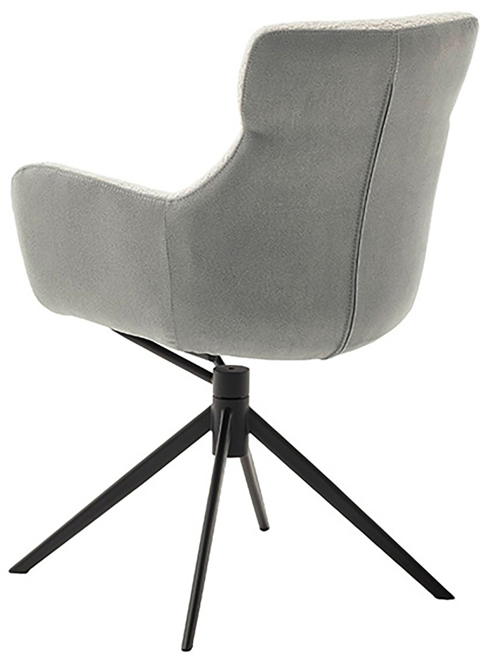 MCA furniture Esszimmerstuhl, Feingewebe, (2er-Set), drehbar 360°, Dreh- & Schwingfunktion, Sitzhöhe ca. 50 cm