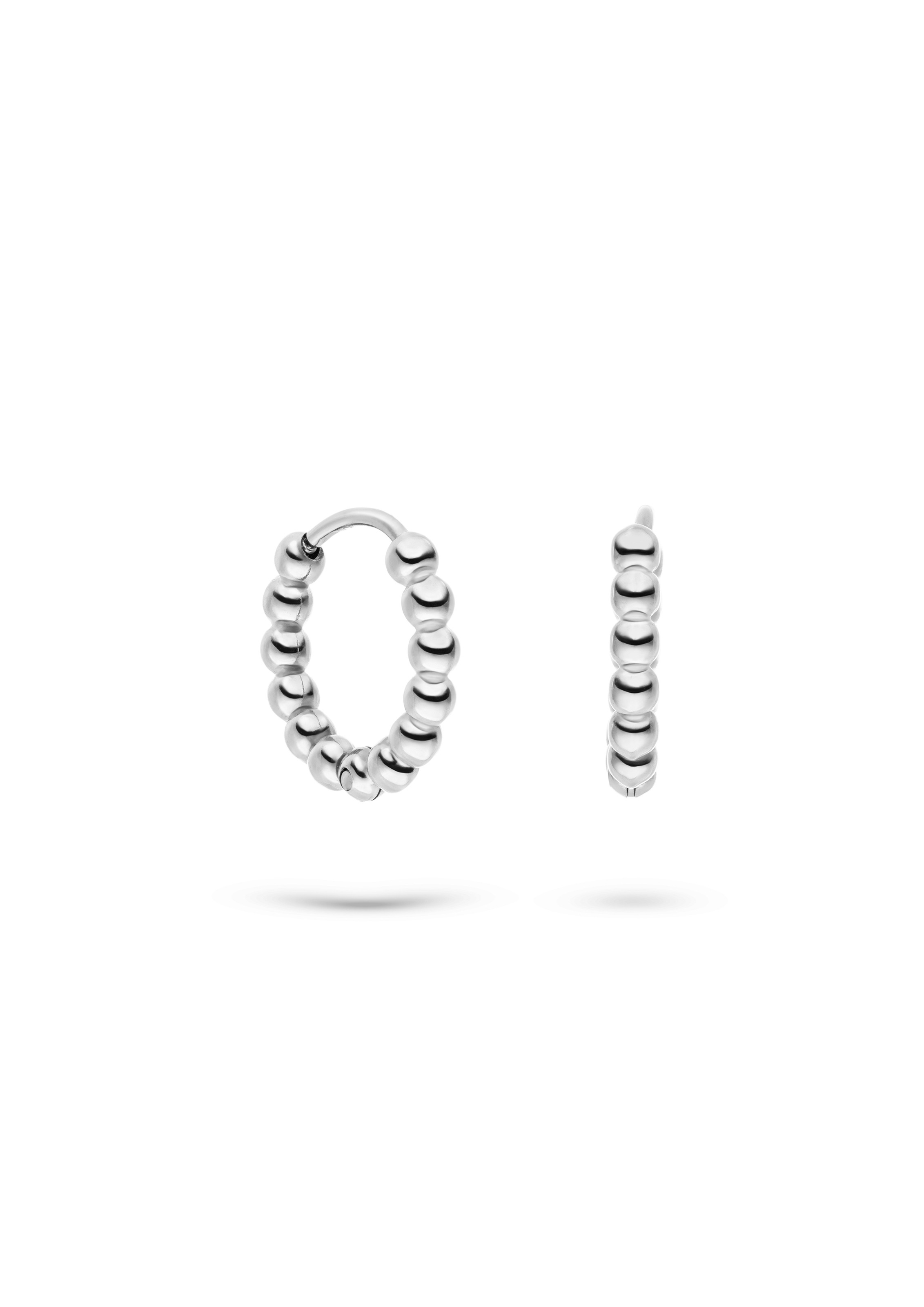s.Oliver Paar Creolen »Schmuck Geschenk Edelstahl Creolen The Steel Ball«