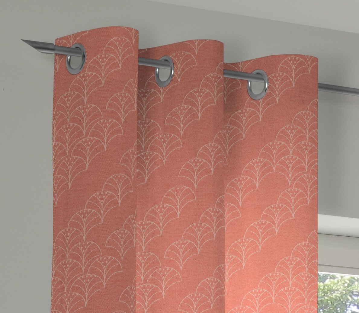 Thumbnail - Adam Vorhang "Argentinian Criolla Light" Ösen 1 Stk. tlg. aus 100% Bio-Baumwolle