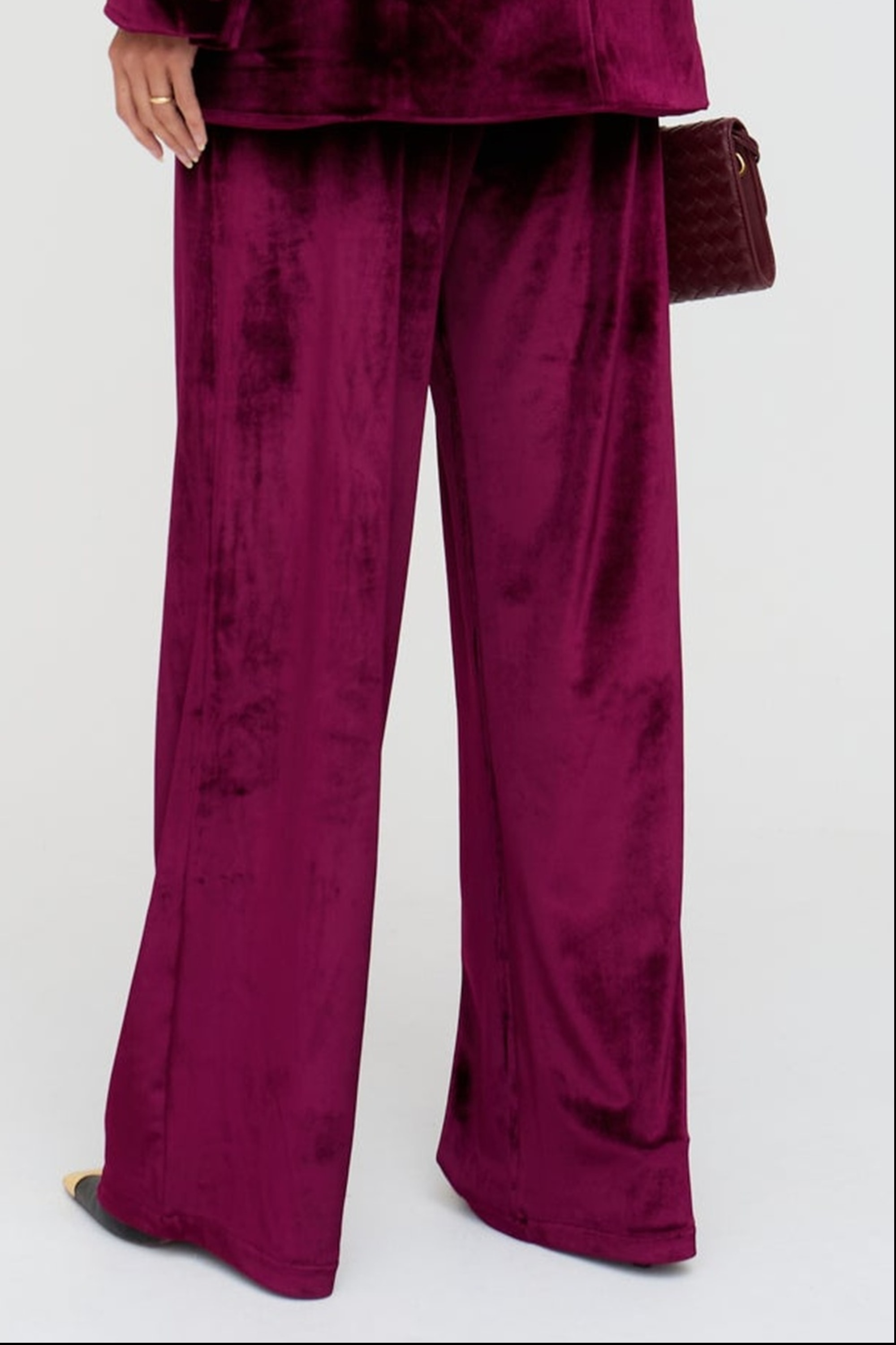 Lily and Lionel Jerseyhose »Valerie Straight Leg Velvet Trouser Damen«