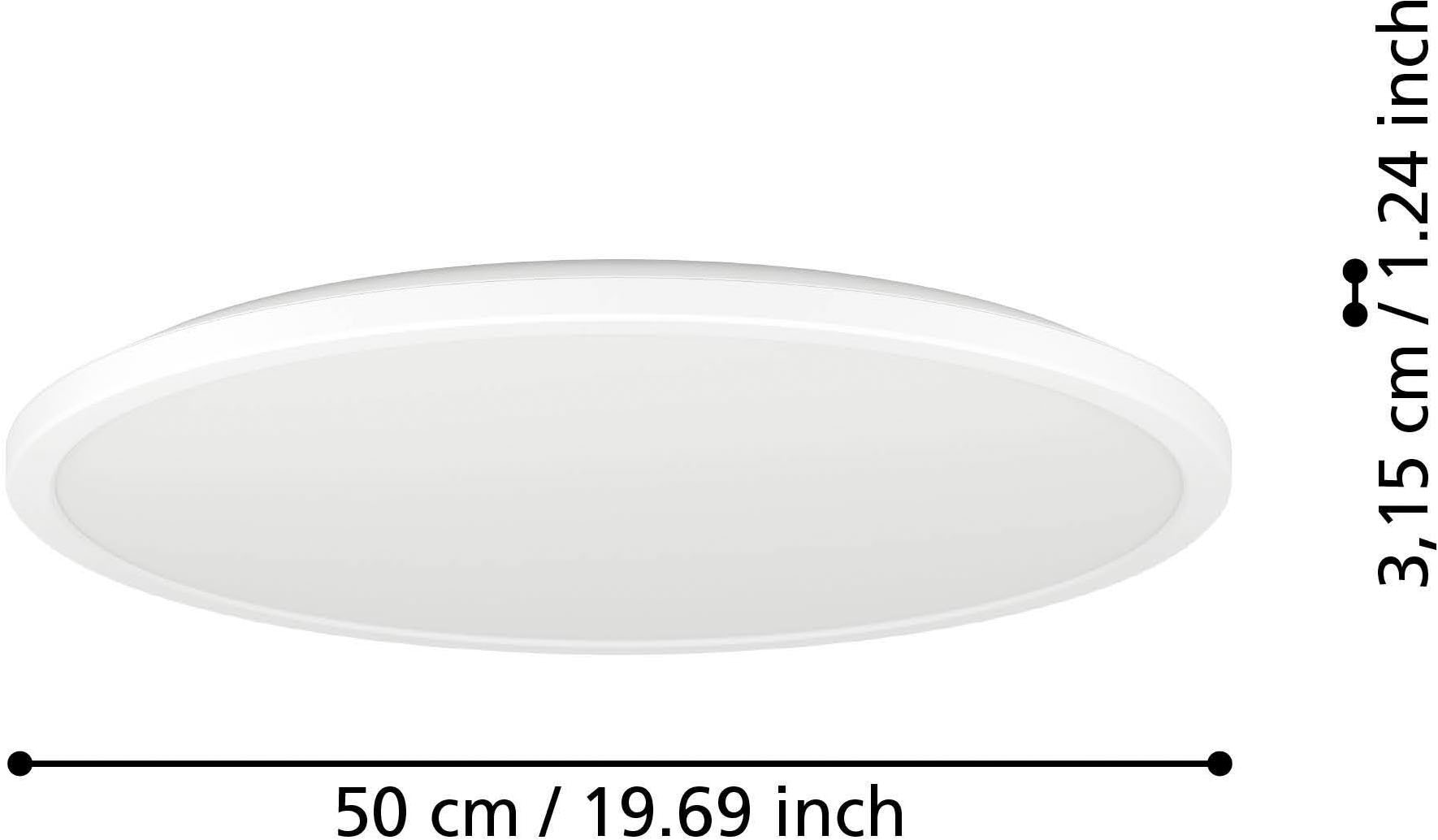 EGLO Deckenleuchte »Rovito-Z Deckenlampe, ZigBee 3.0, Kunststoff, Badezimmerlampe, IP44« LED-Modul 1 Stk. Kaltweiß | RGB