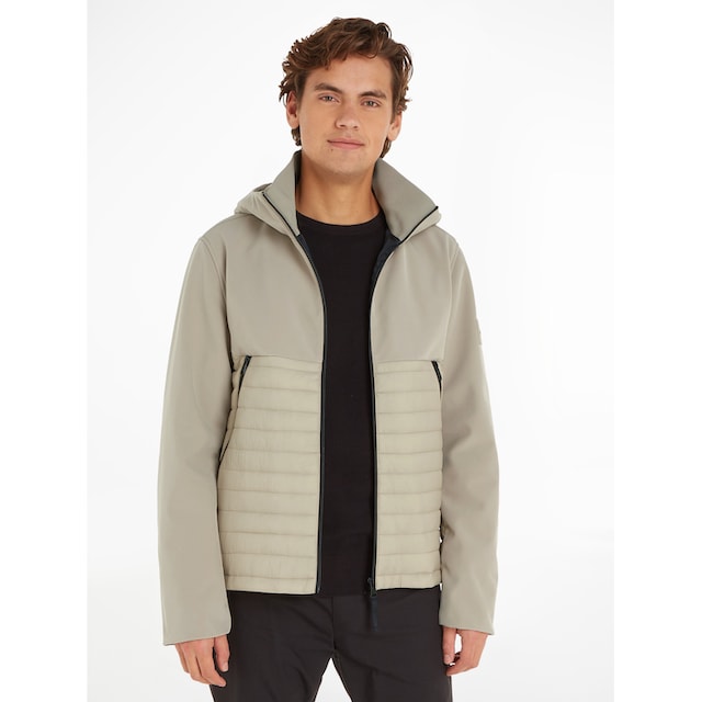 Calvin Klein Outdoorjacke »QUILTED MIX MEDIA JACKET HOOD«, mit Kapuze auf  Raten | BAUR