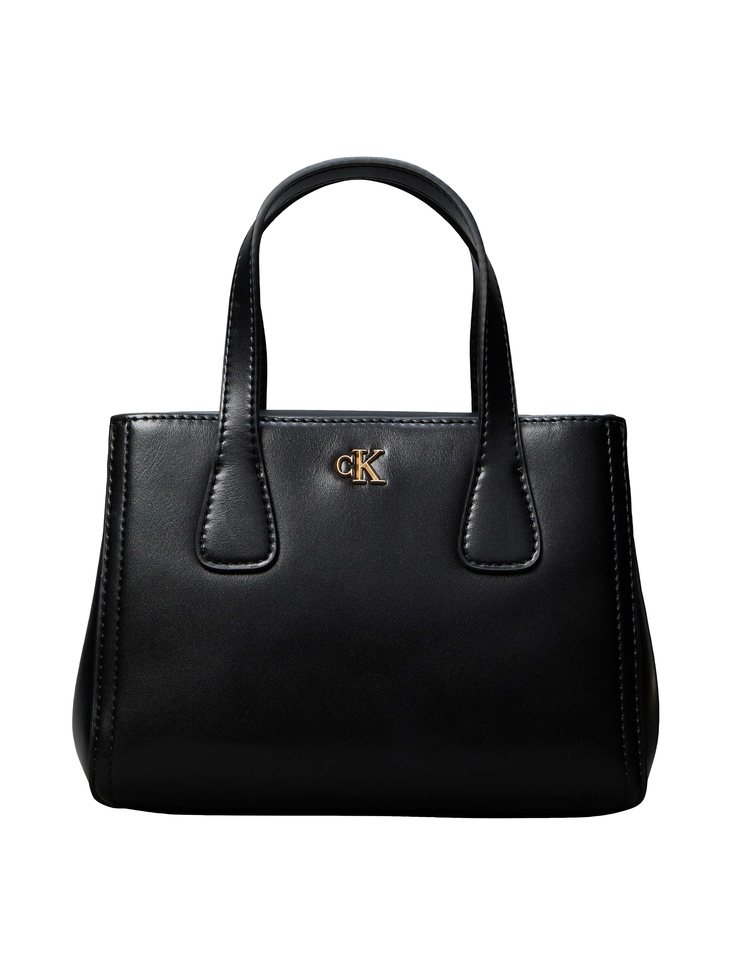 Calvin Klein Tragetasche "CK MINI TOTE CROSSBODY" Umhängetasche, Schultertasche mit Logoschriftzug