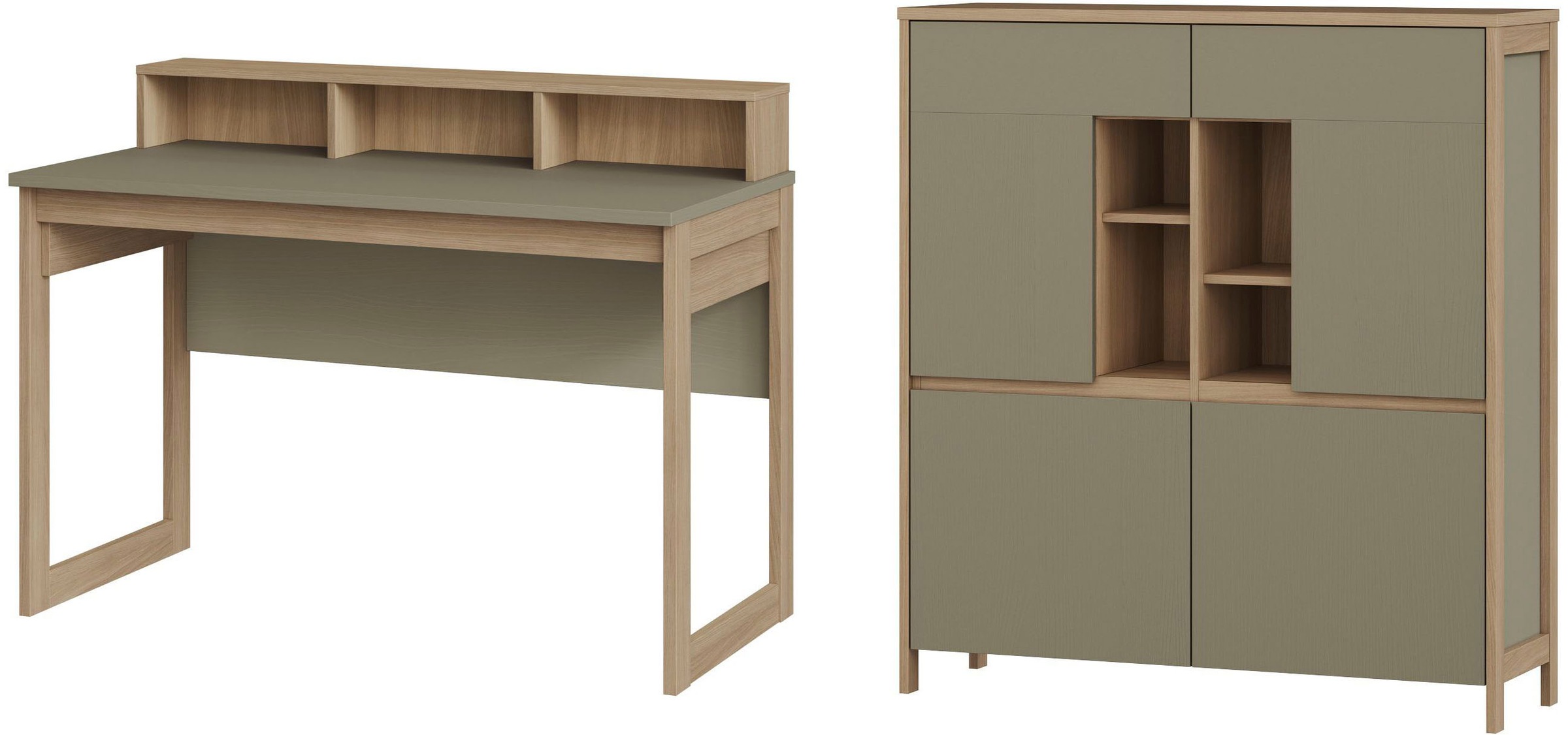 Home affaire Büromöbel-Set "Stranda im Scandi-Style, Home Office, Büro in z günstig online kaufen