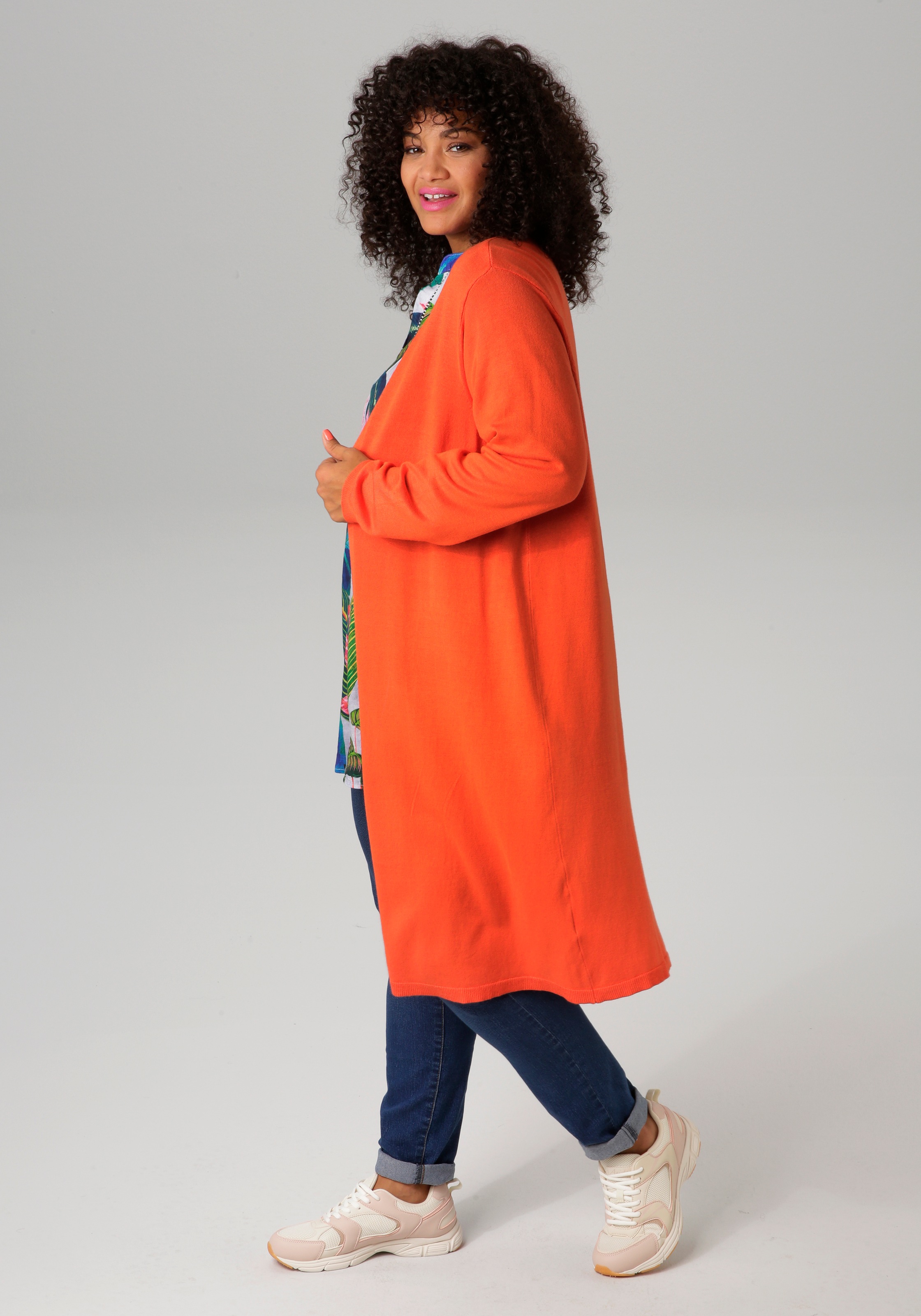 Aniston PLUS Strickjacke, in trendiger Farbpalette günstig online kaufen