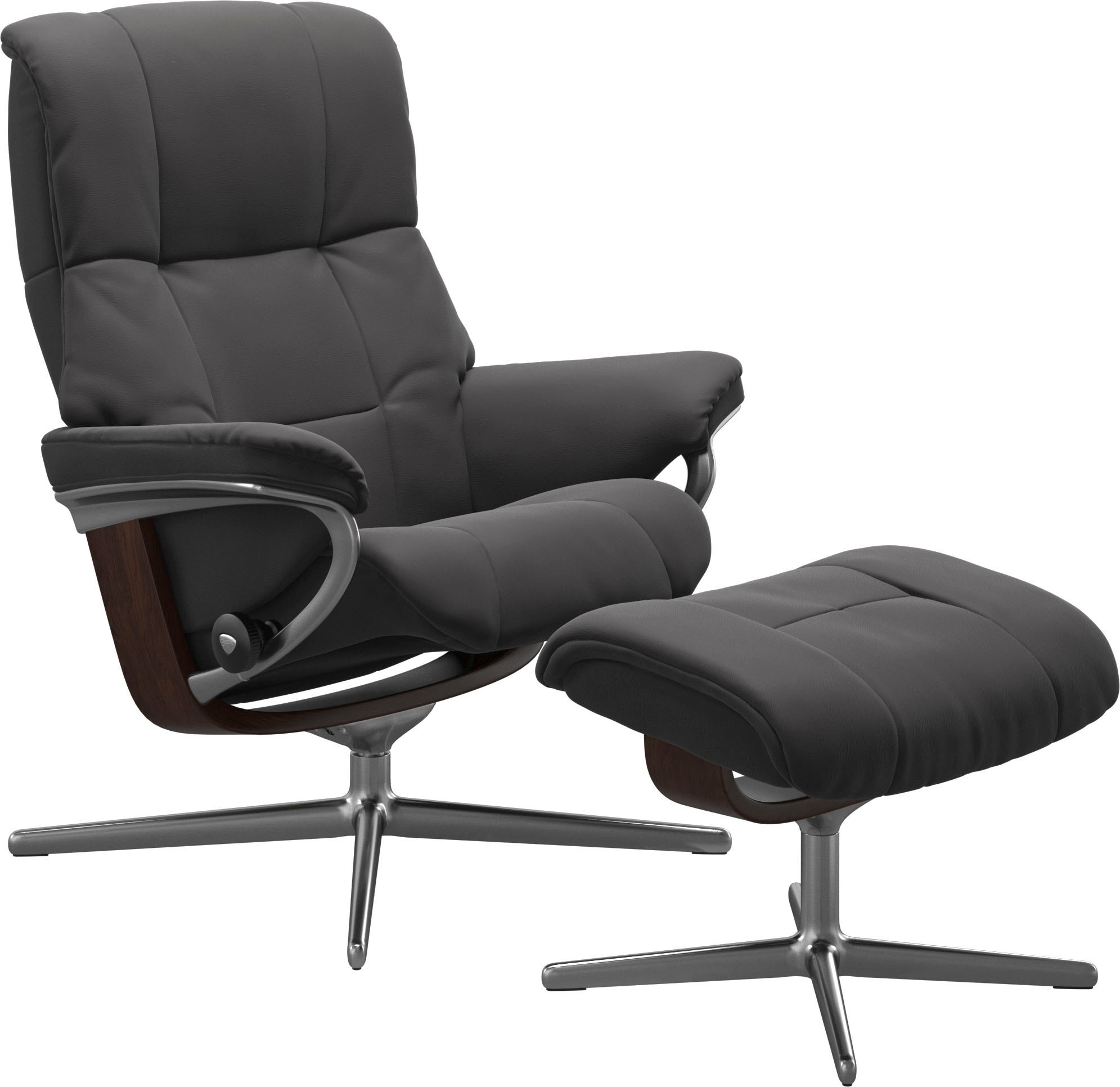 Stressless® Relaxsessel »Mayfair«, mit Cross Base, Größe S, M & L, Holzakzent Braun
