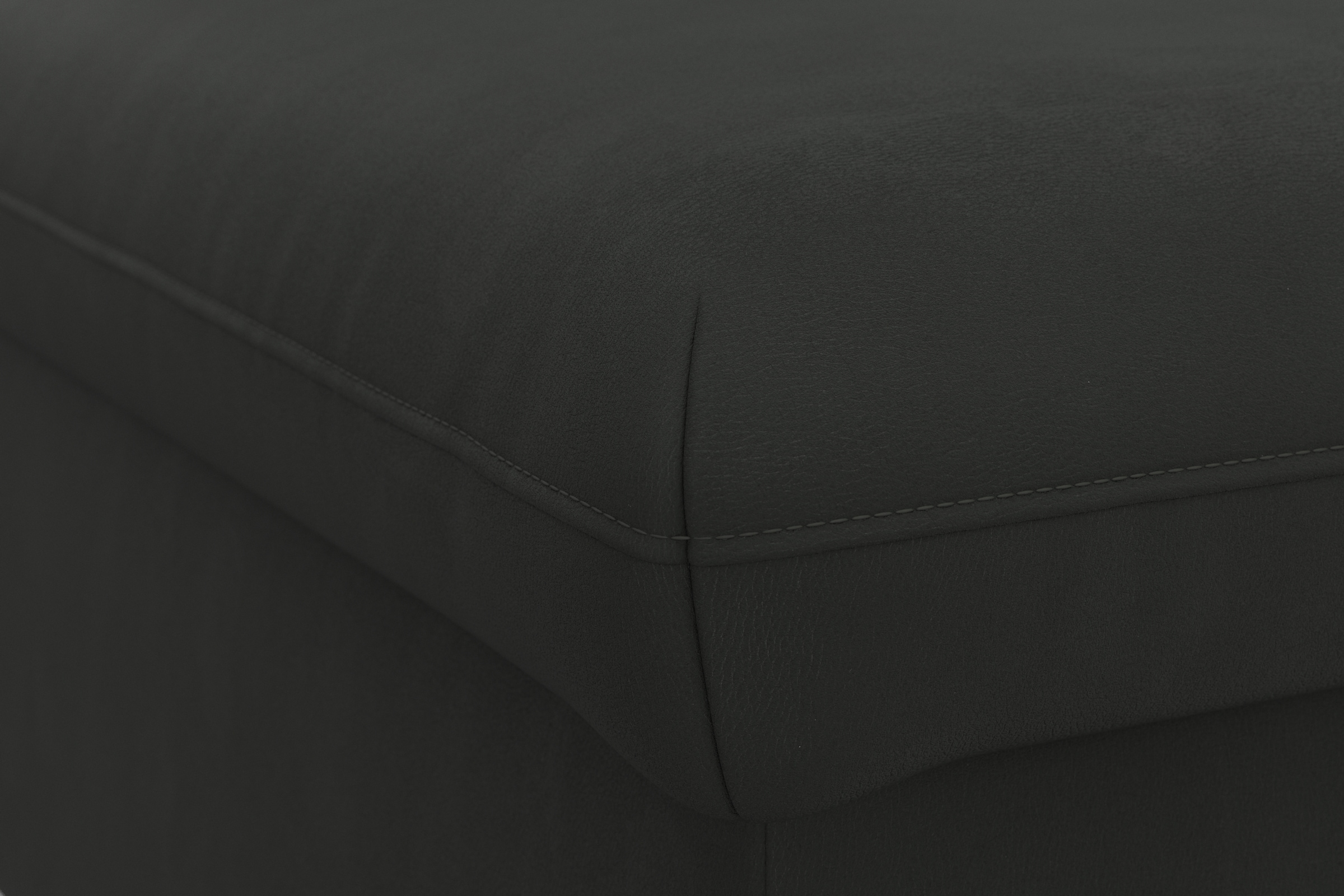 DOMO collection Hocker »Topper«, mit Wellenunterfederung, auf Kunststoffgleitern