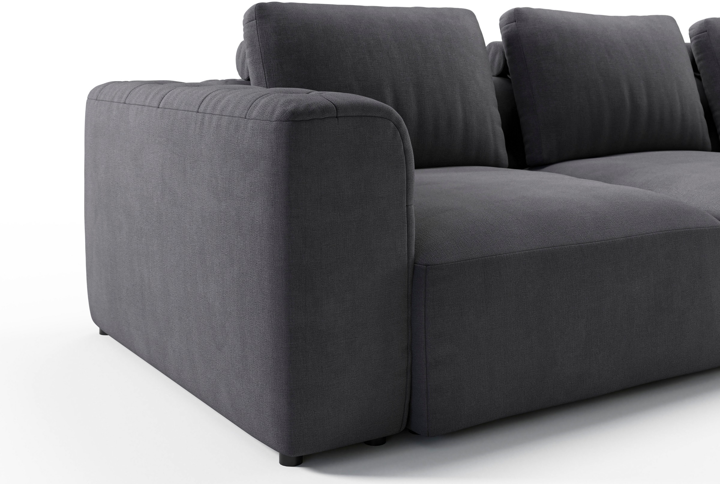 RAUM.ID 2,5-Sitzer »Cushid«, Modulsofa, bestehend aus 2 Teilen, Breite 268 cm