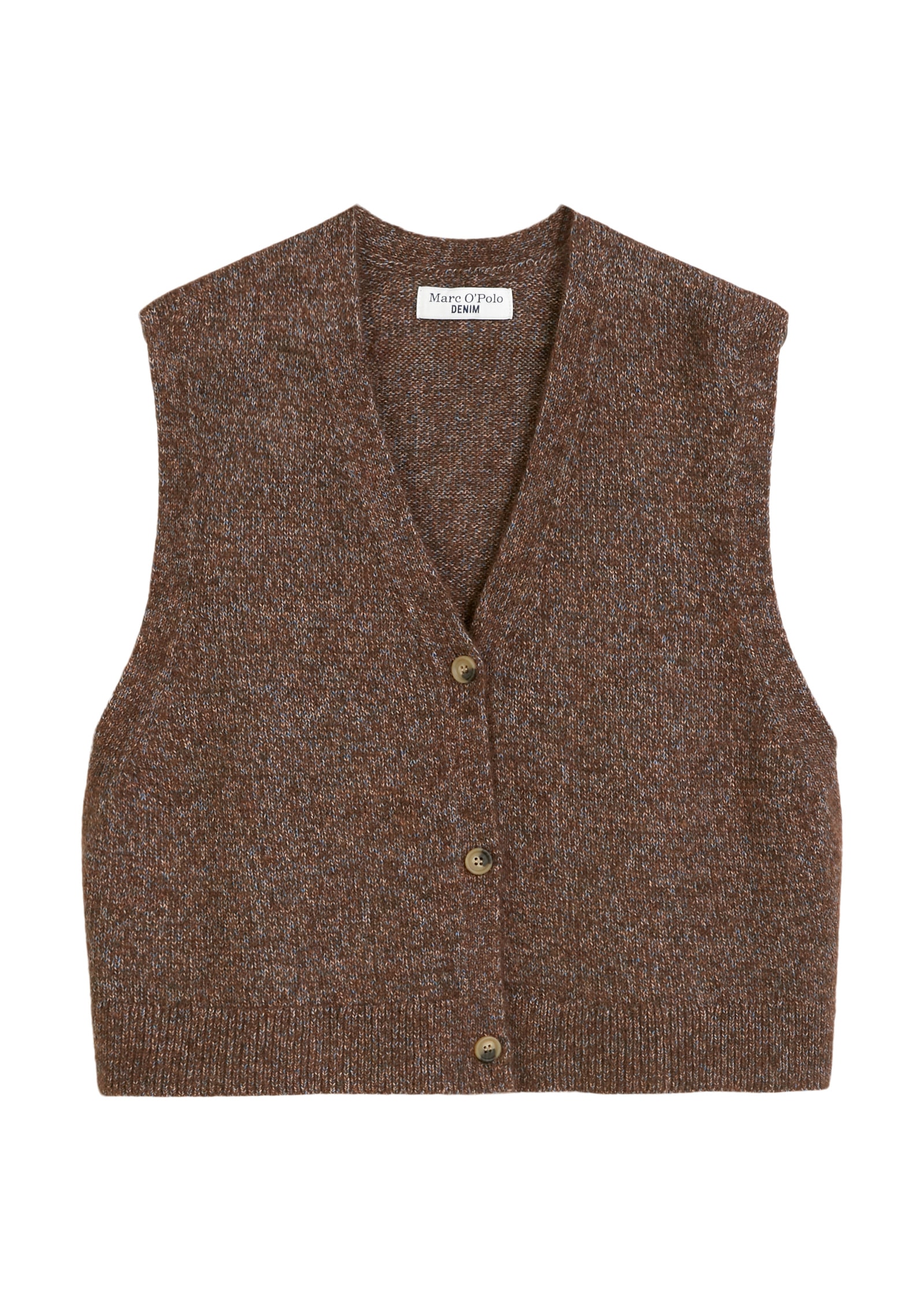 Marc O'Polo DENIM Strickweste »aus Baumwoll-Multicolor-Garn«