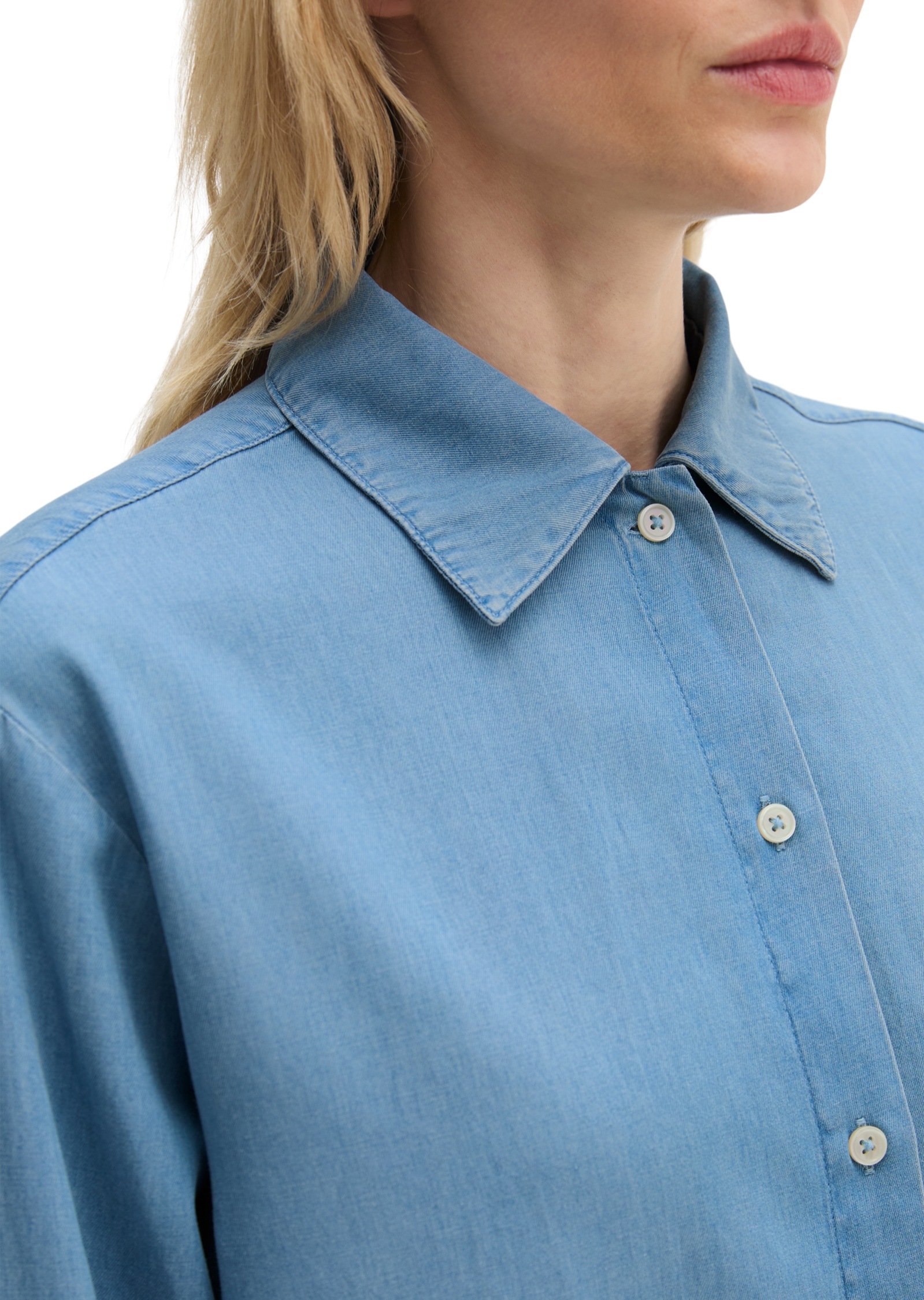 Marc O'Polo Jeansbluse »aus TENCEL™ Lyocell-Baumwolle-Mix«