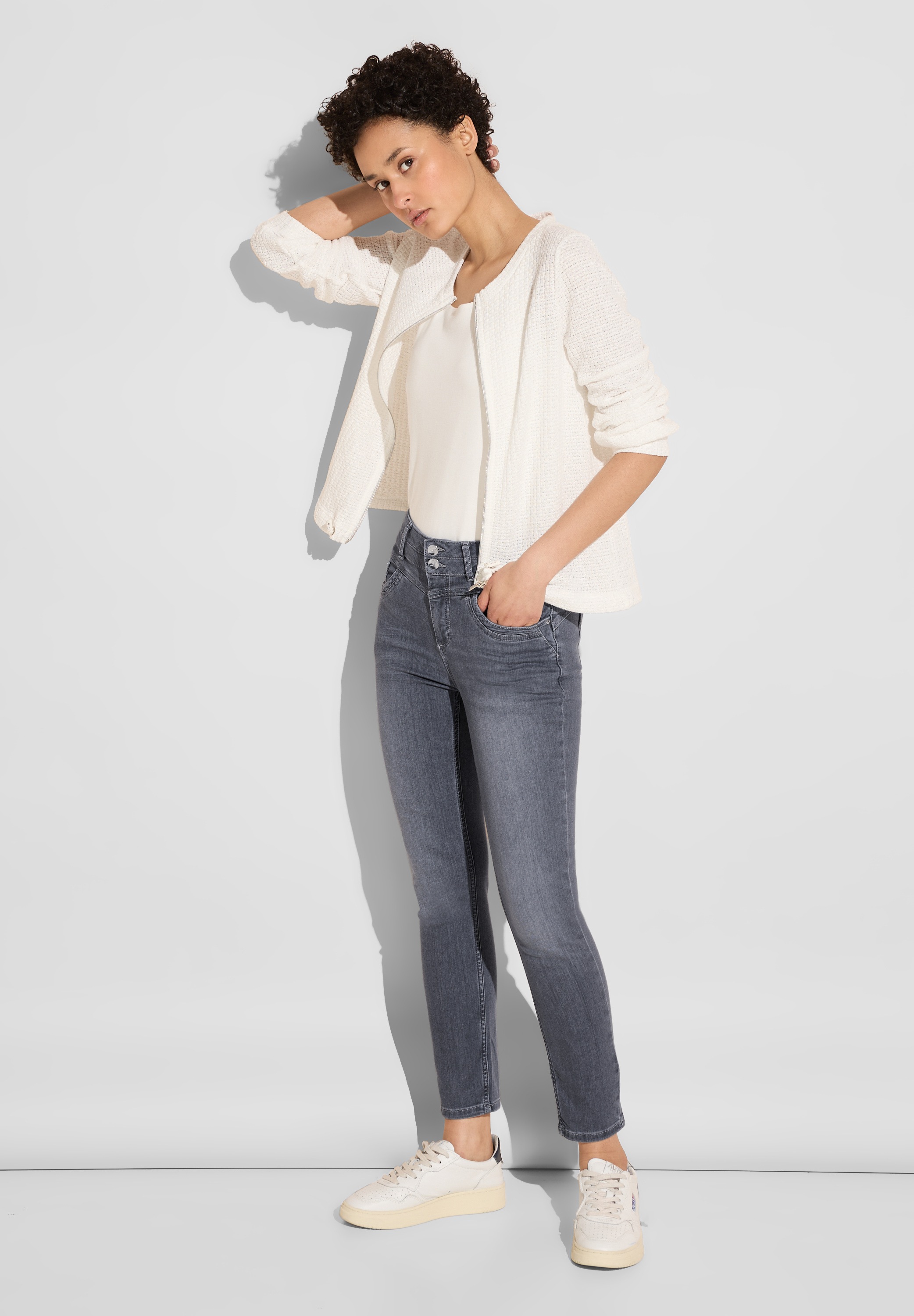STREET ONE Loose-fit-Jeans, High Waist