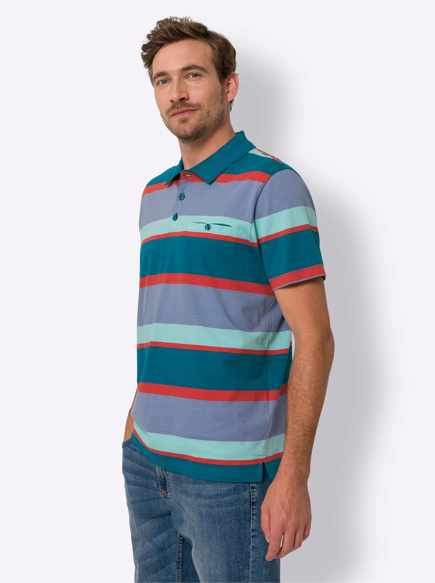 Classic Poloshirt »Kurzarm-Poloshirt«, (1 tlg.)
