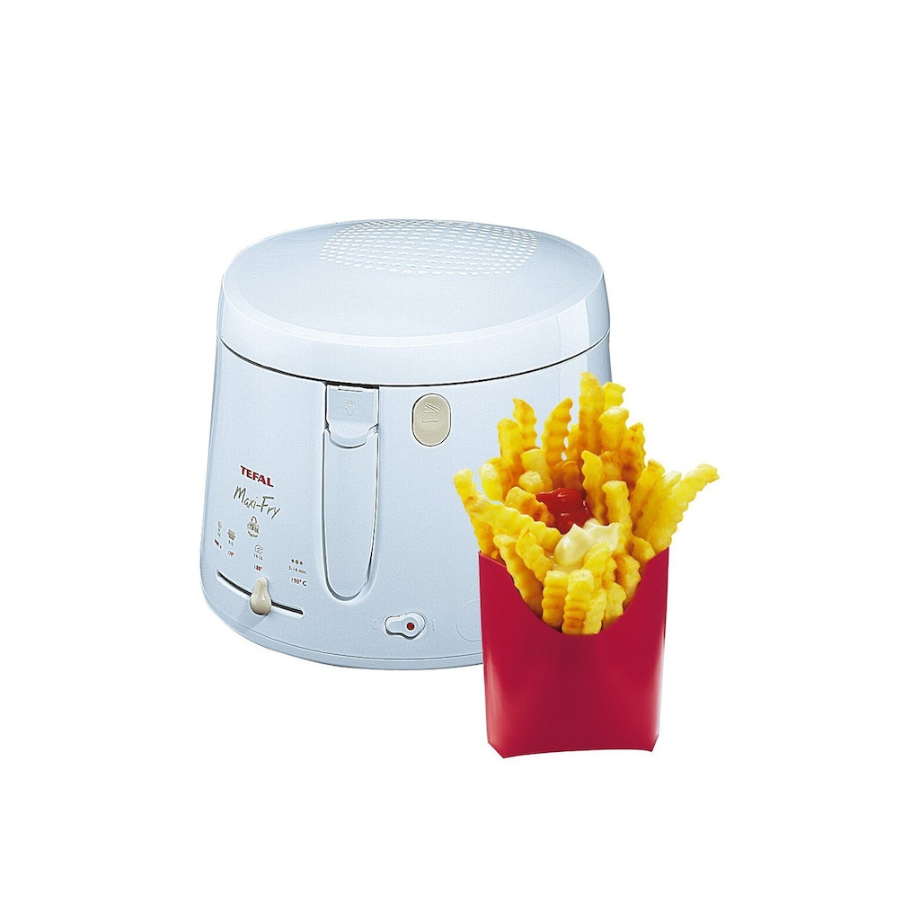 Tefal Fritteuse »FF1000 Maxi Fry«, 1900 W, Kapazität 1,2 kg, mit Öl, wärmeisoliert, automatische Deckelöffnung