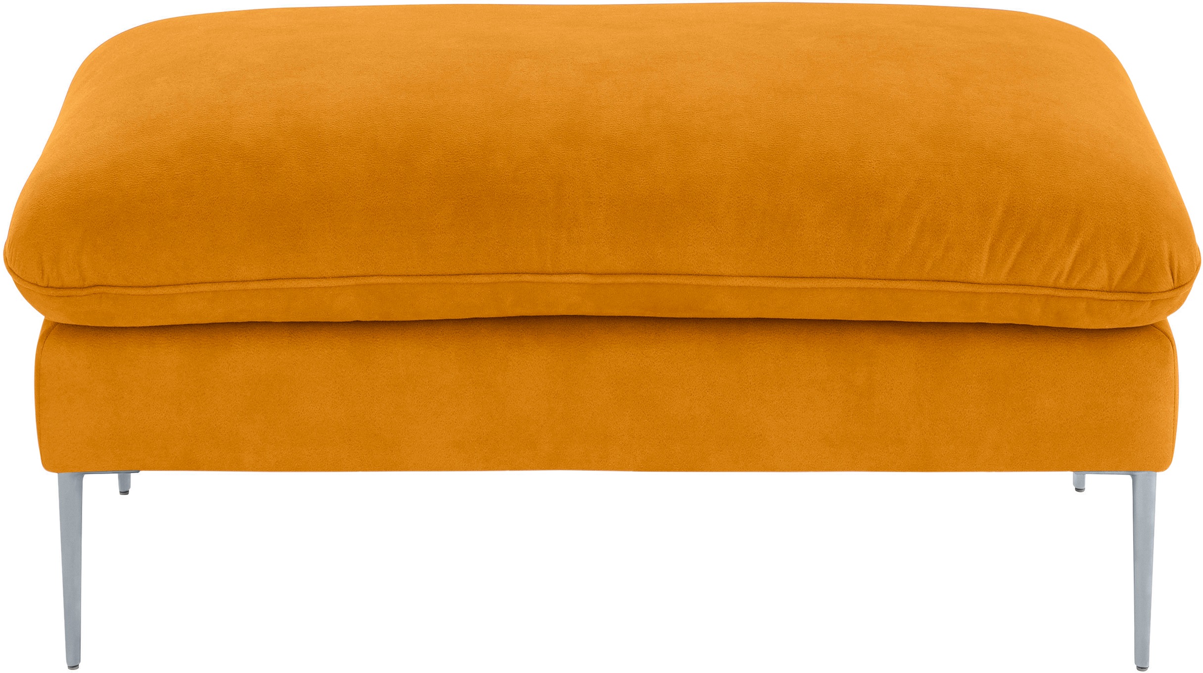 Thumbnail - W.SCHILLIG Hocker "enjoy&MORE" Füße silber matt, Breite 106 cm