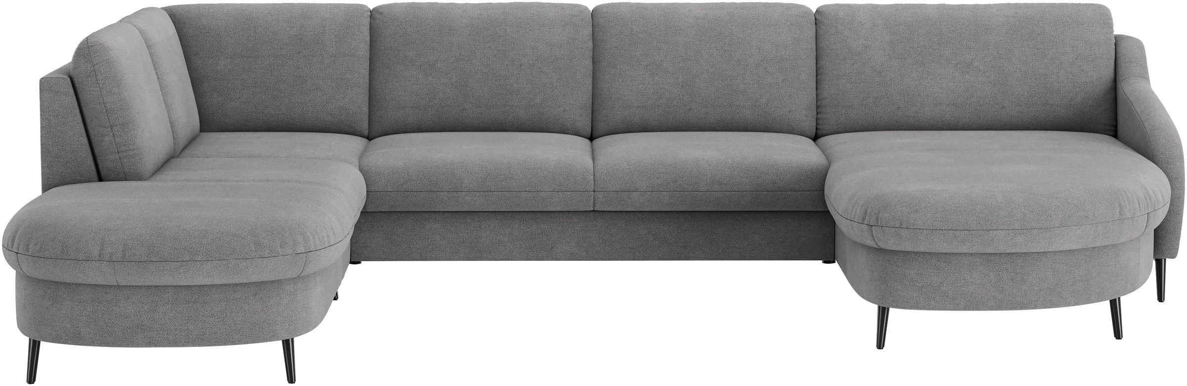 sit&more "Soul U-Form" wahlweise mit Bett und Bettkasten